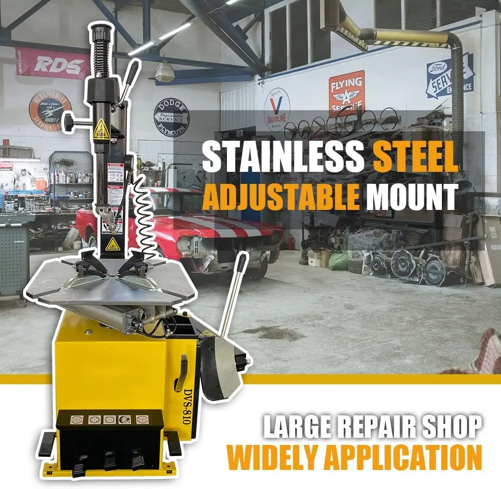 1.5HP Tire Changer Machine with Assist Arms, 110V Wheel Changer Tire Machine, Heavy Duty Swing Arm Tire Repair Equipment for Garage & Shop - Image 5