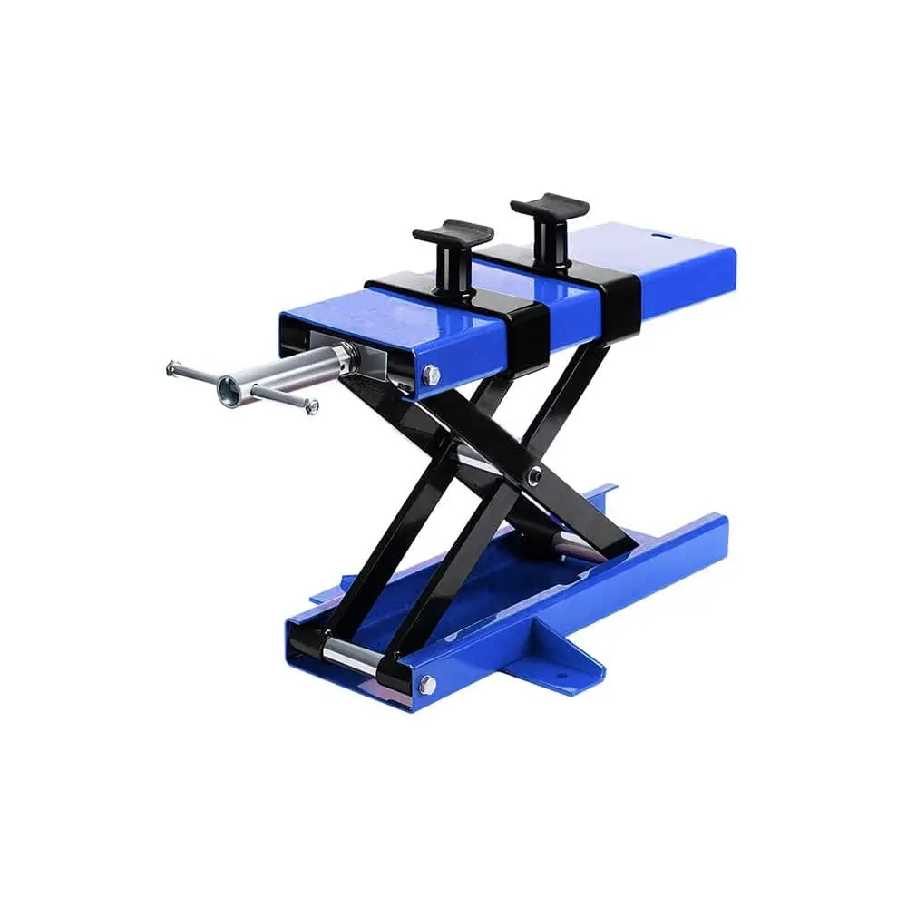 1100lbs Steel ATV Motorcycle Scissor Lift Jack Stand w/Saddle Safety Pins, 1 Year Warranty, QBMTS080540 - Image 7