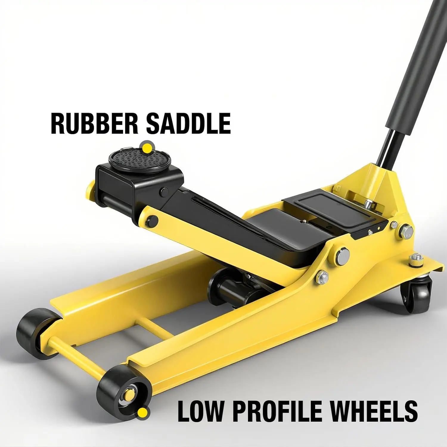 TCE 3.5 Ton Floor Jack Hydraulic Low Profile Floor Jack with Dual Piston Quick Lift Pump, Home and Workshop Car Maintenance for Various Vehicles, 3.5 Ton Capacity - Image 5