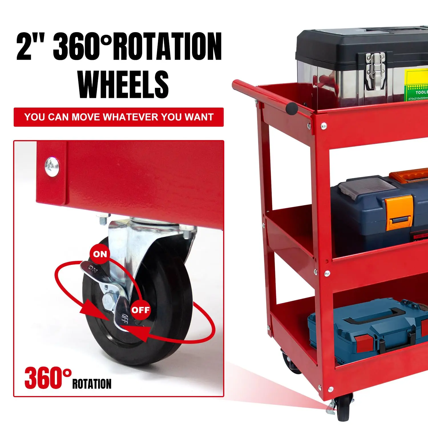 3 Tier Service Cart - Image 12