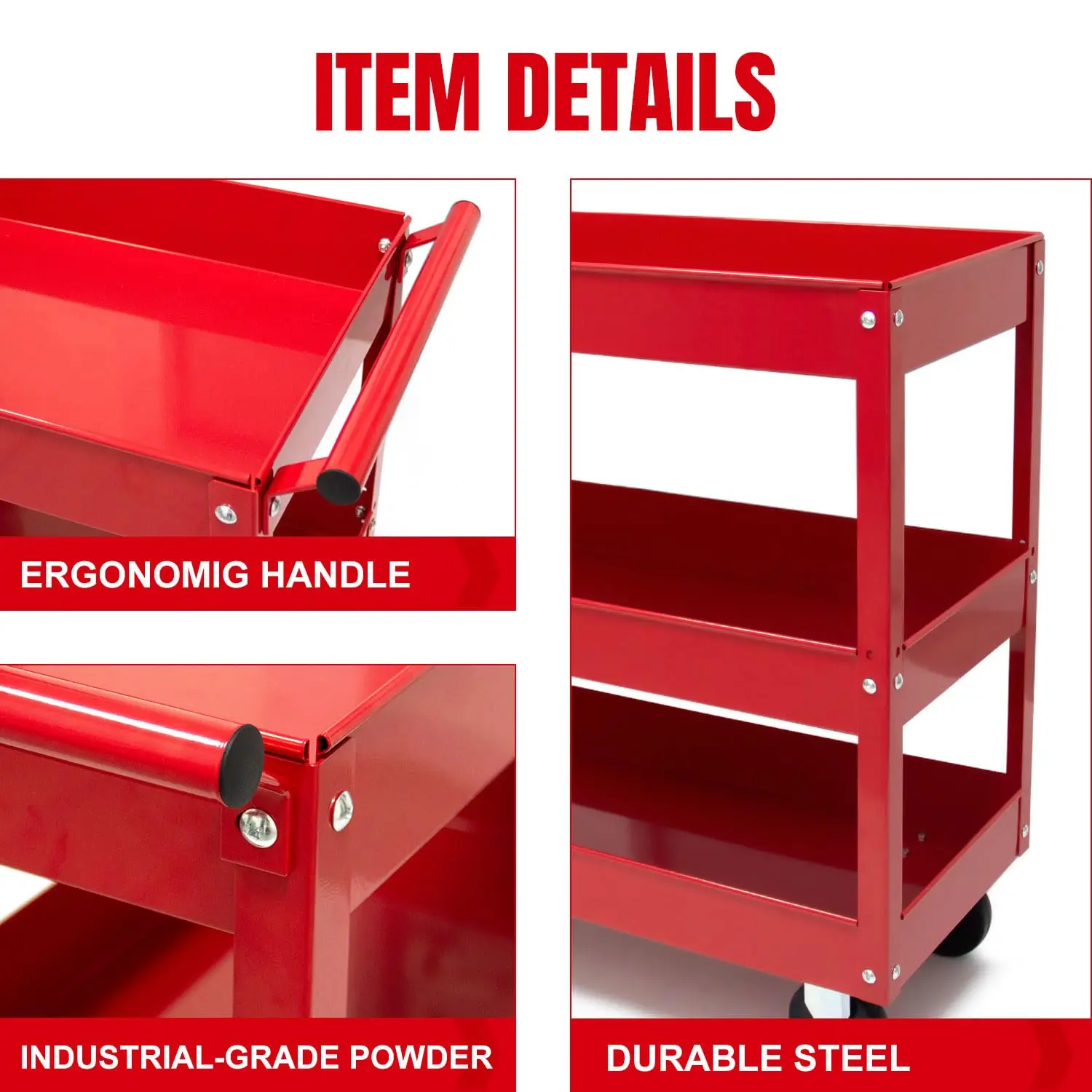 3 Tier Service Cart - Image 13