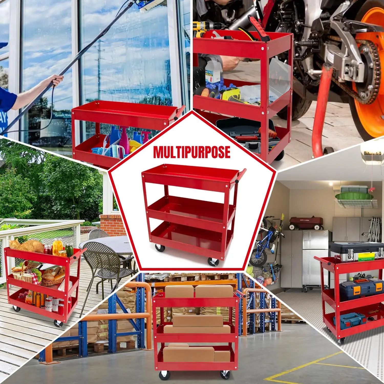 3 Tier Service Cart - Image 14
