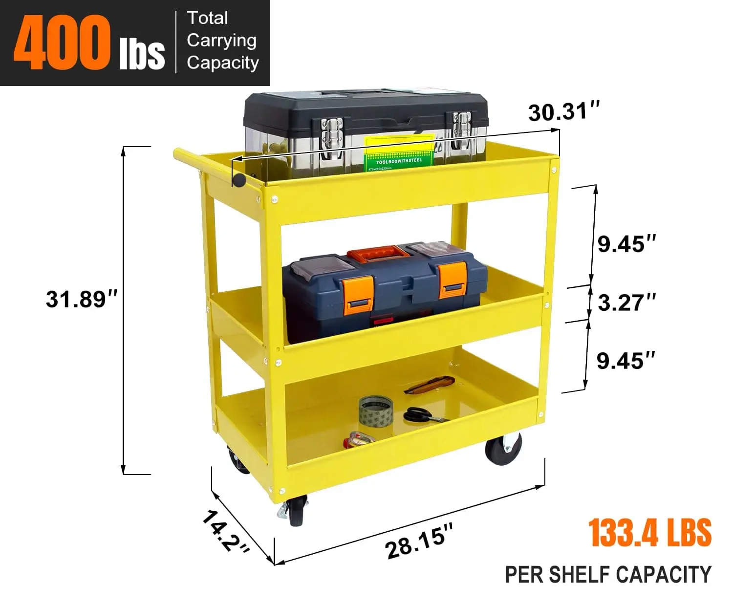3 Tier Service Cart - Image 3
