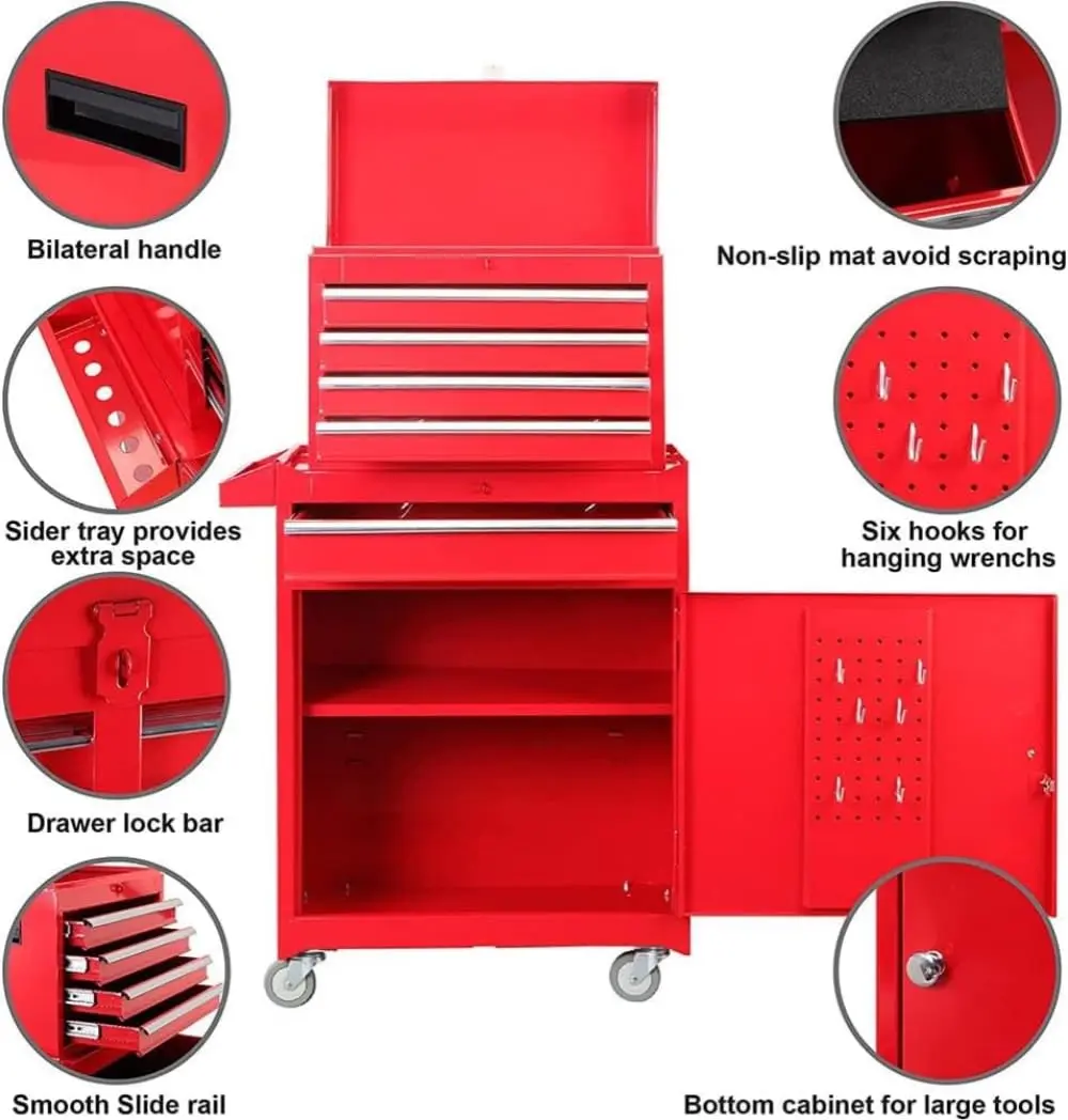 5-Drawer Rolling Tool Chest - Image 12