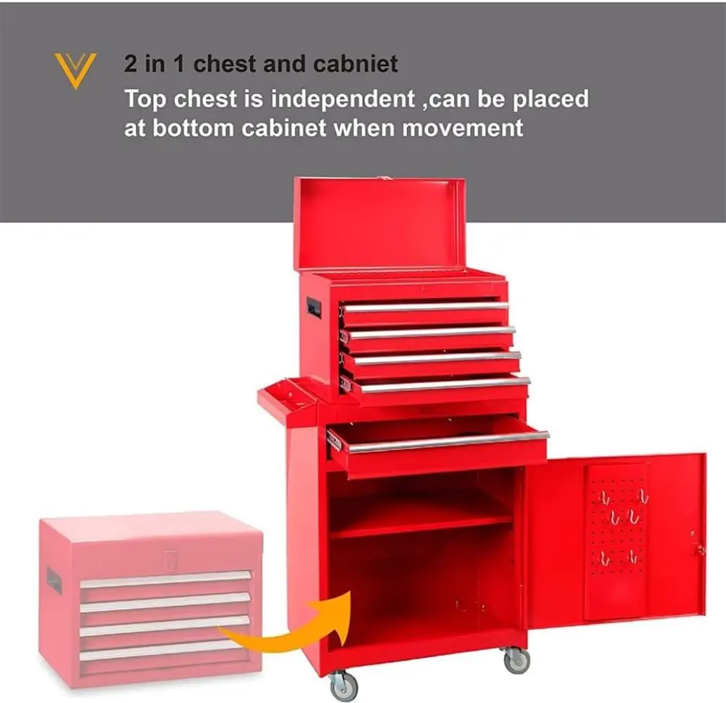 5-Drawer Rolling Tool Chest - Image 13