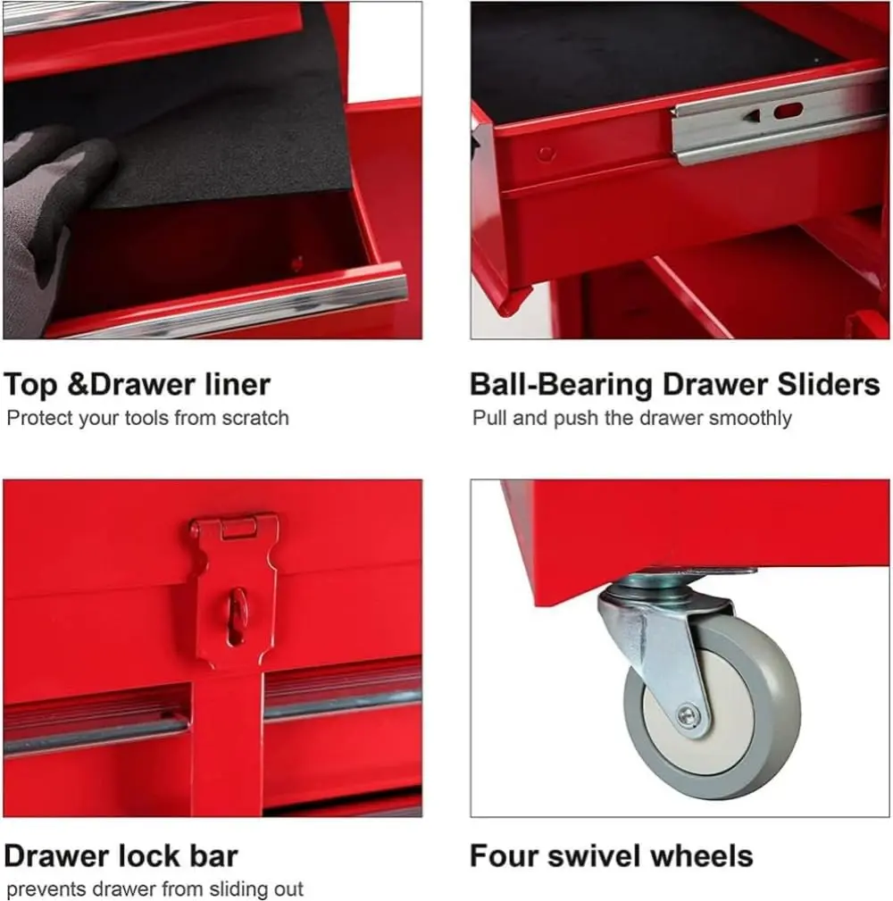 5-Drawer Rolling Tool Chest - Image 15