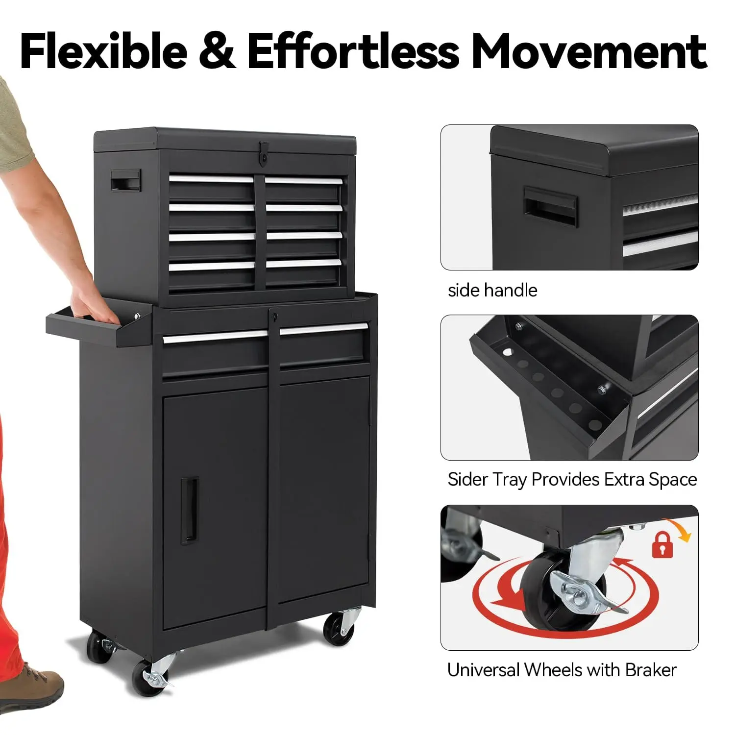 5-Drawer Rolling Tool Chest - Image 4