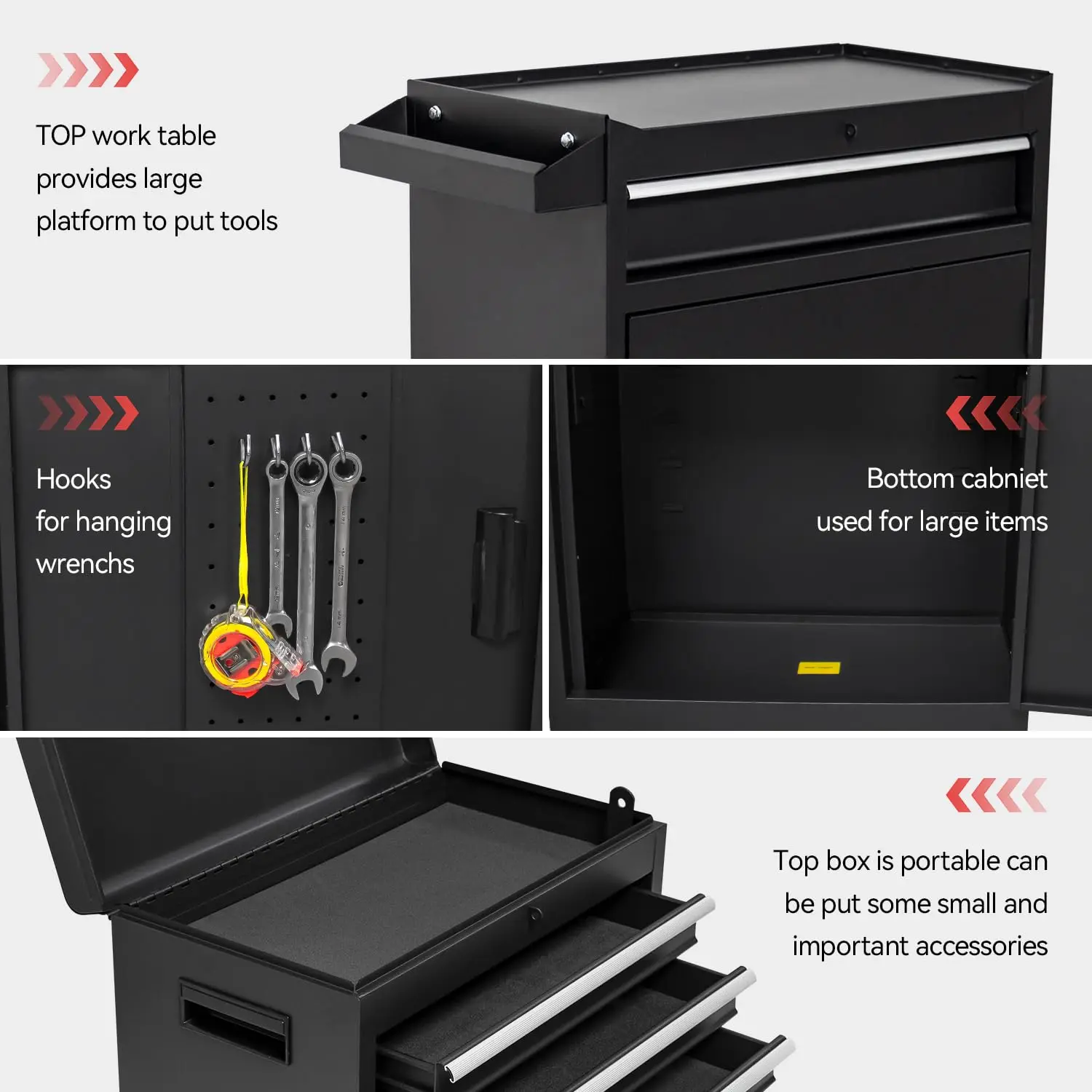 5-Drawer Rolling Tool Chest - Image 7