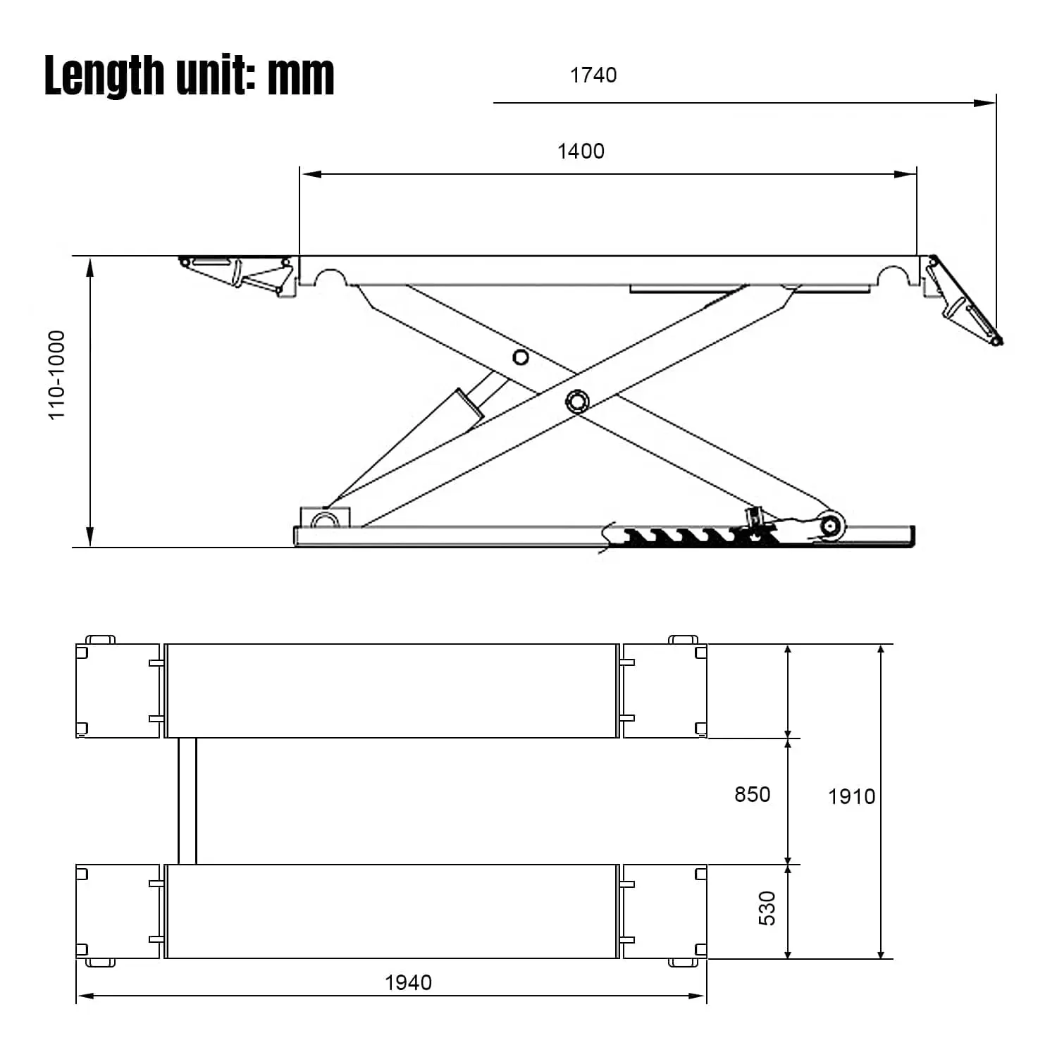 3.5 Ton(8,000 LBS) Scissor Lift (USA IN STOCK) - Image 13