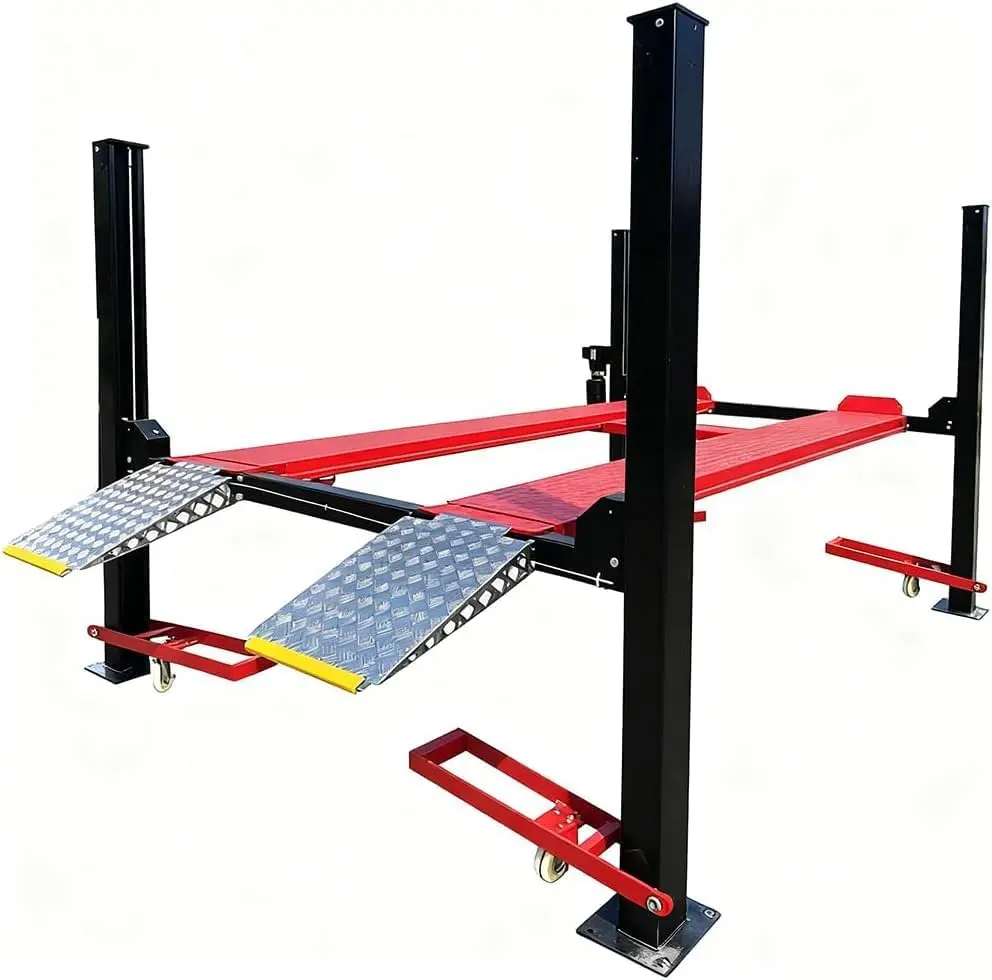 9,500 LBS 4-Post Car Lift, Extra Tall & Wide Parking and Storage Auto Lift with 79" Max Height, 3.0HP Heavy-Duty Hydraulic System for Garage, Parking, or Workshop Use, 1 Year Warranty - Image 16
