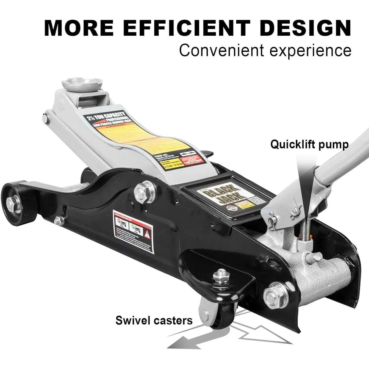 BIG RED 2.5 Ton Professional Low Profile Floor Jack, AT825010B - Image 3