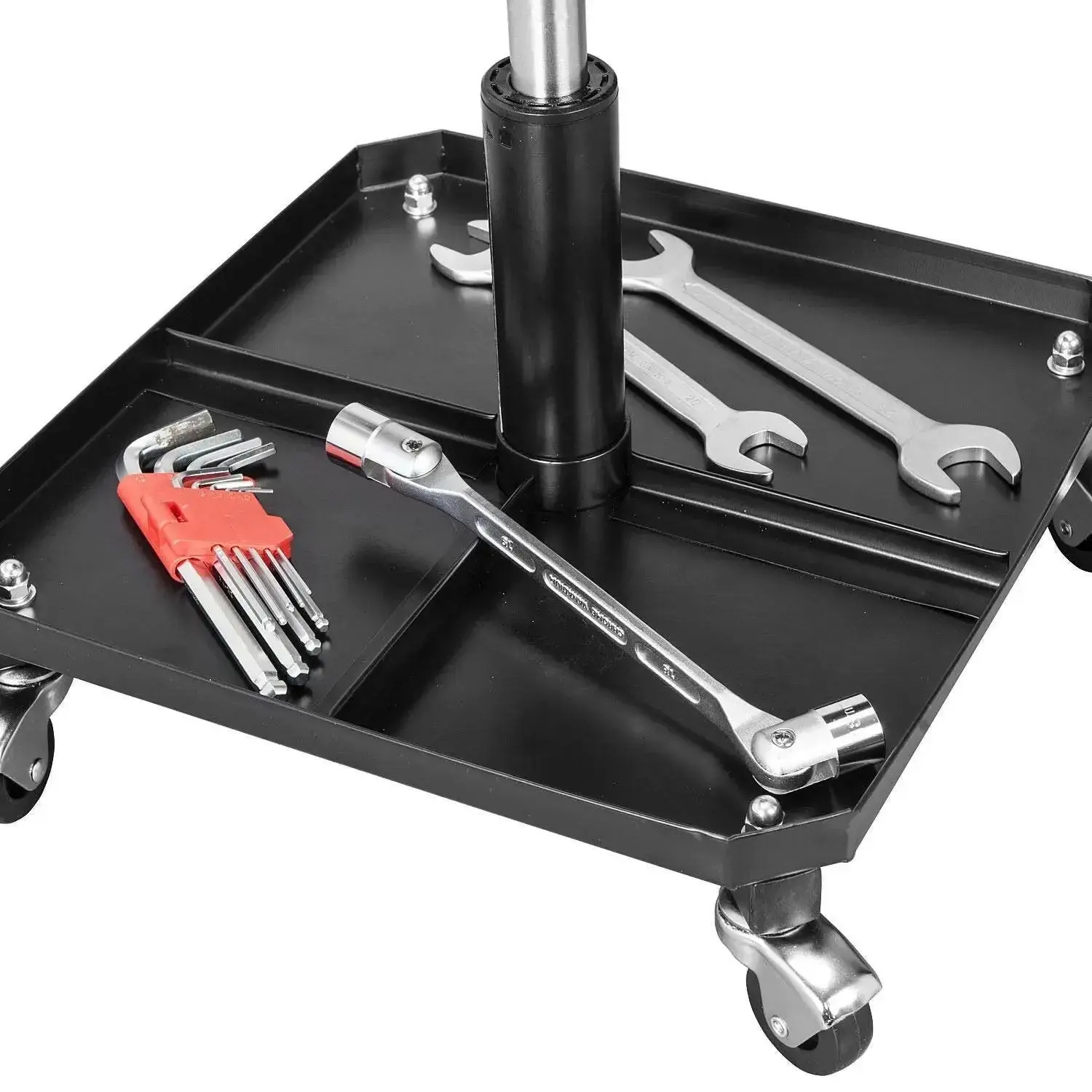 BIG RED Adjustable Rolling Creeper Seat with Tool Tray - Image 10
