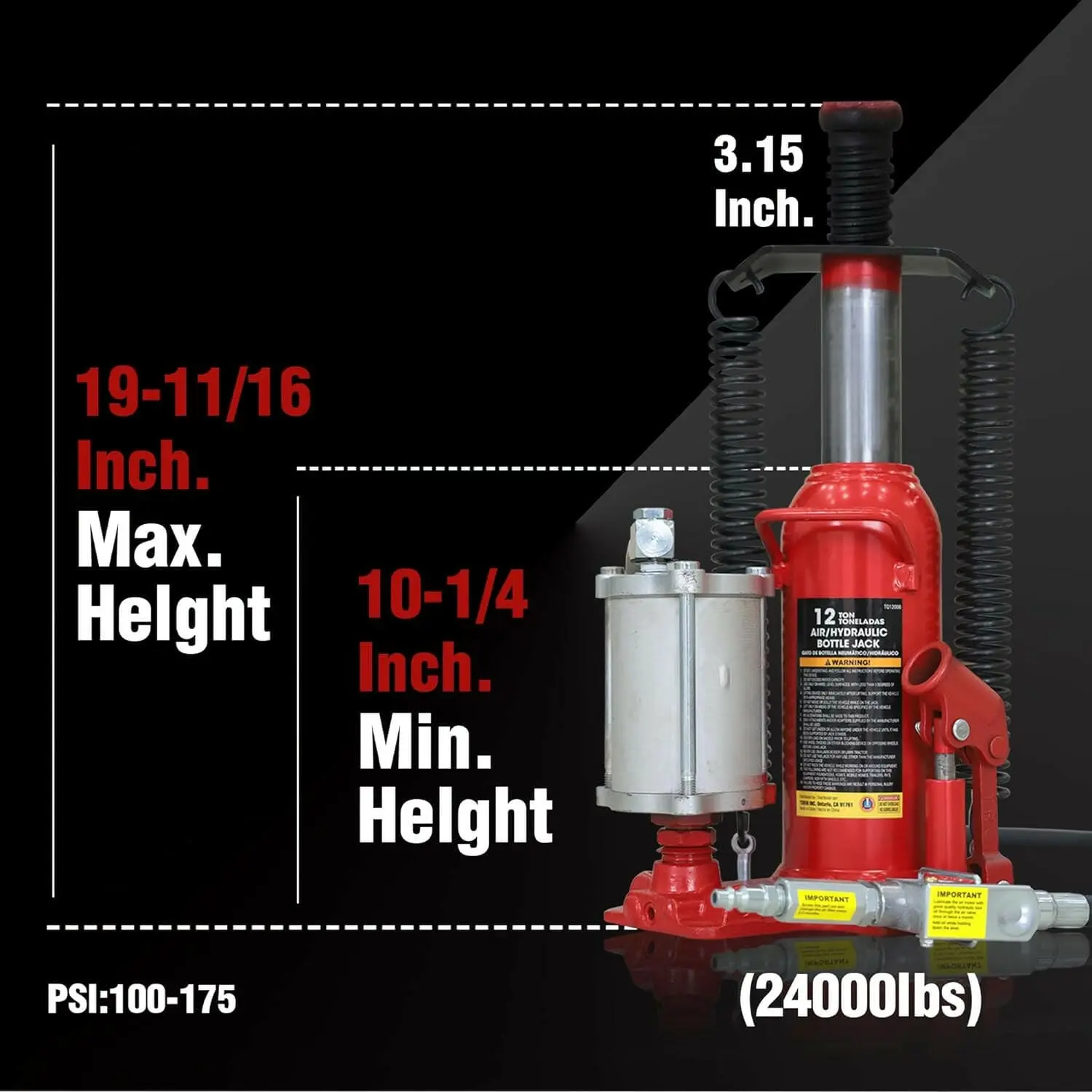 BIG RED Air Bottle Jack - Image 12
