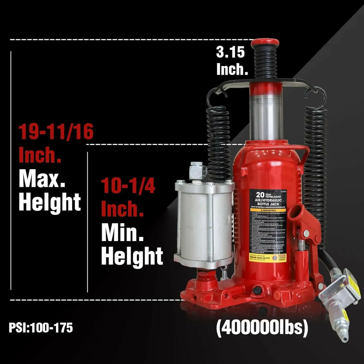 BIG RED Air Bottle Jack - Image 34