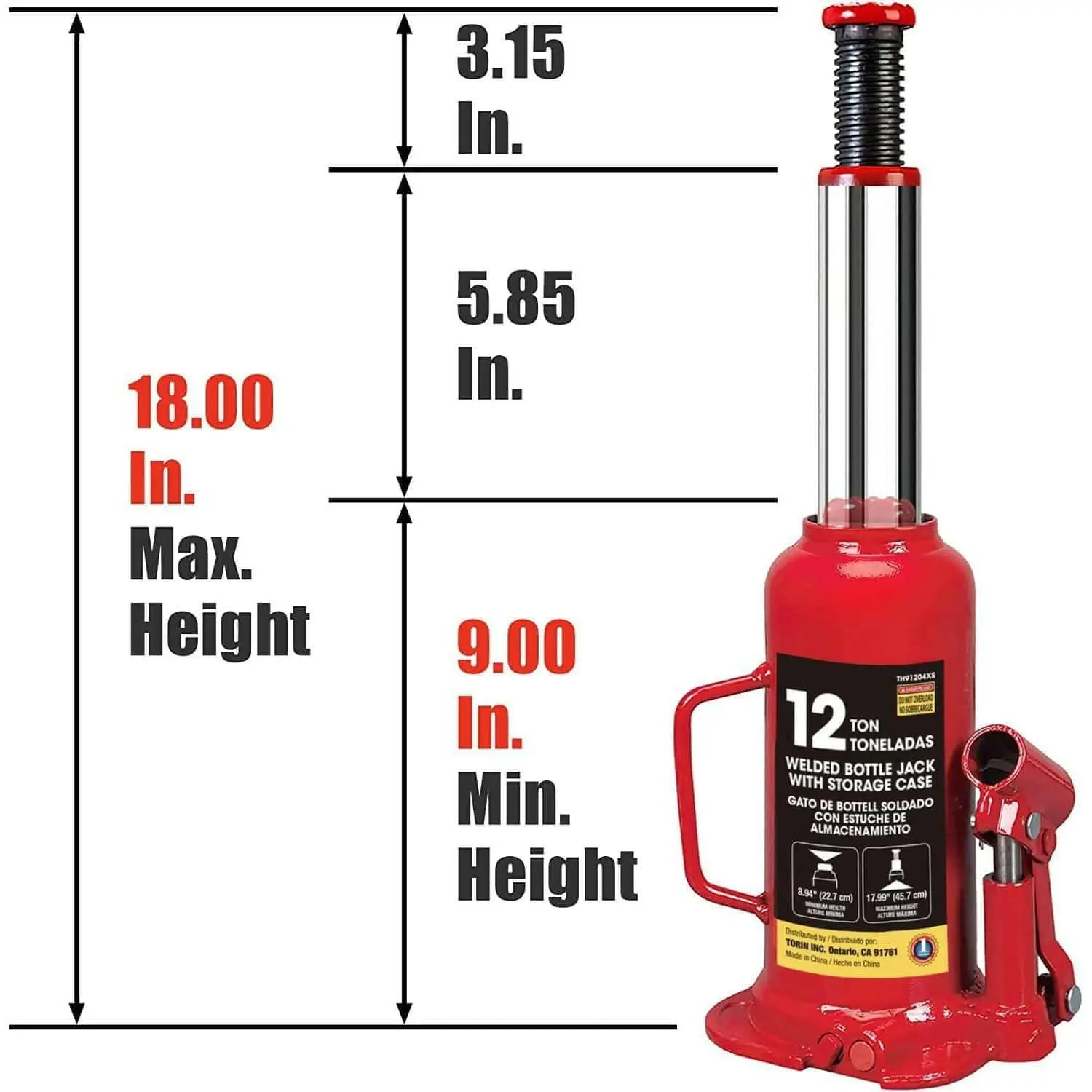 BIG RED Bottle Jack with Storage Case - Image 16