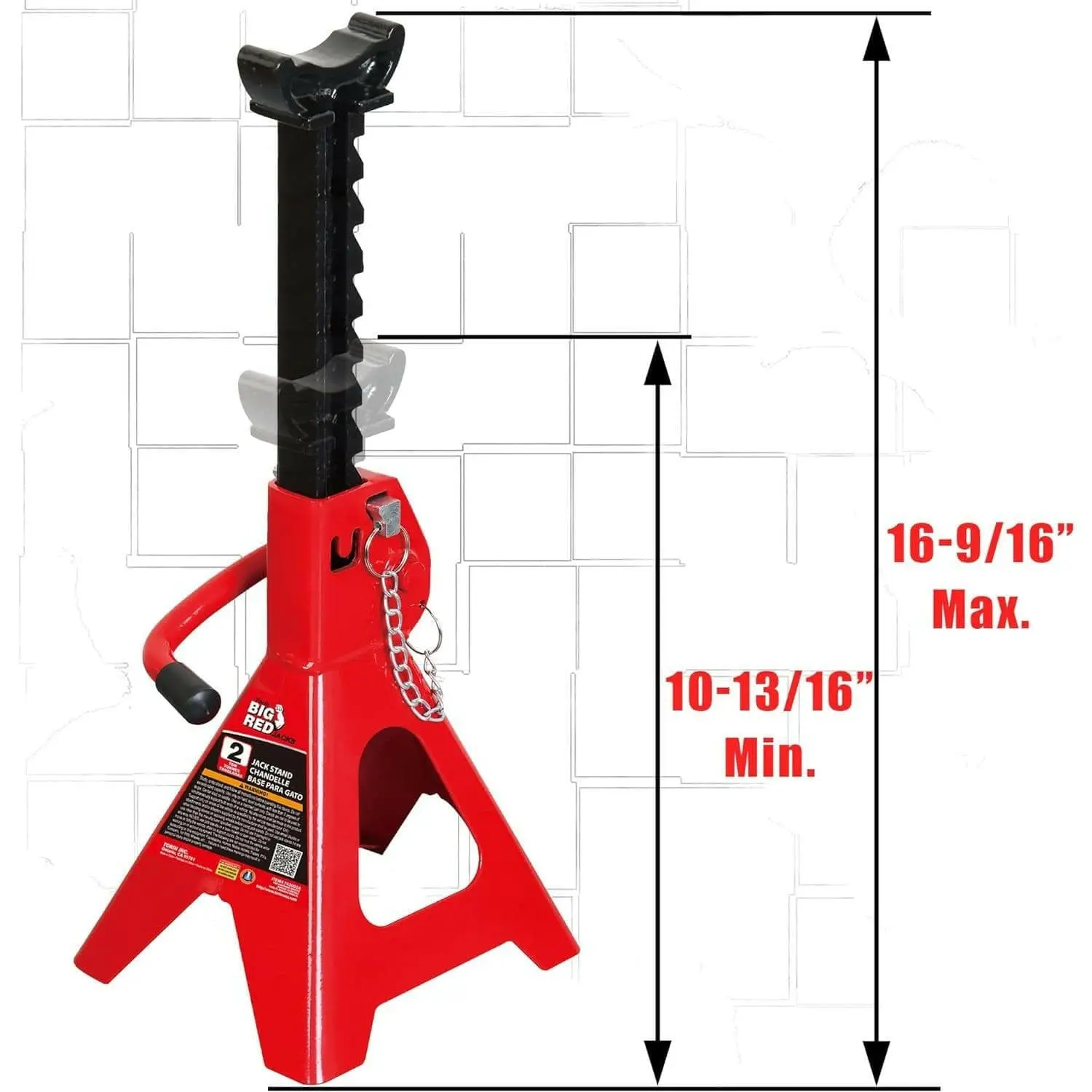 BIG RED Double Locking Jack Stands - Image 2