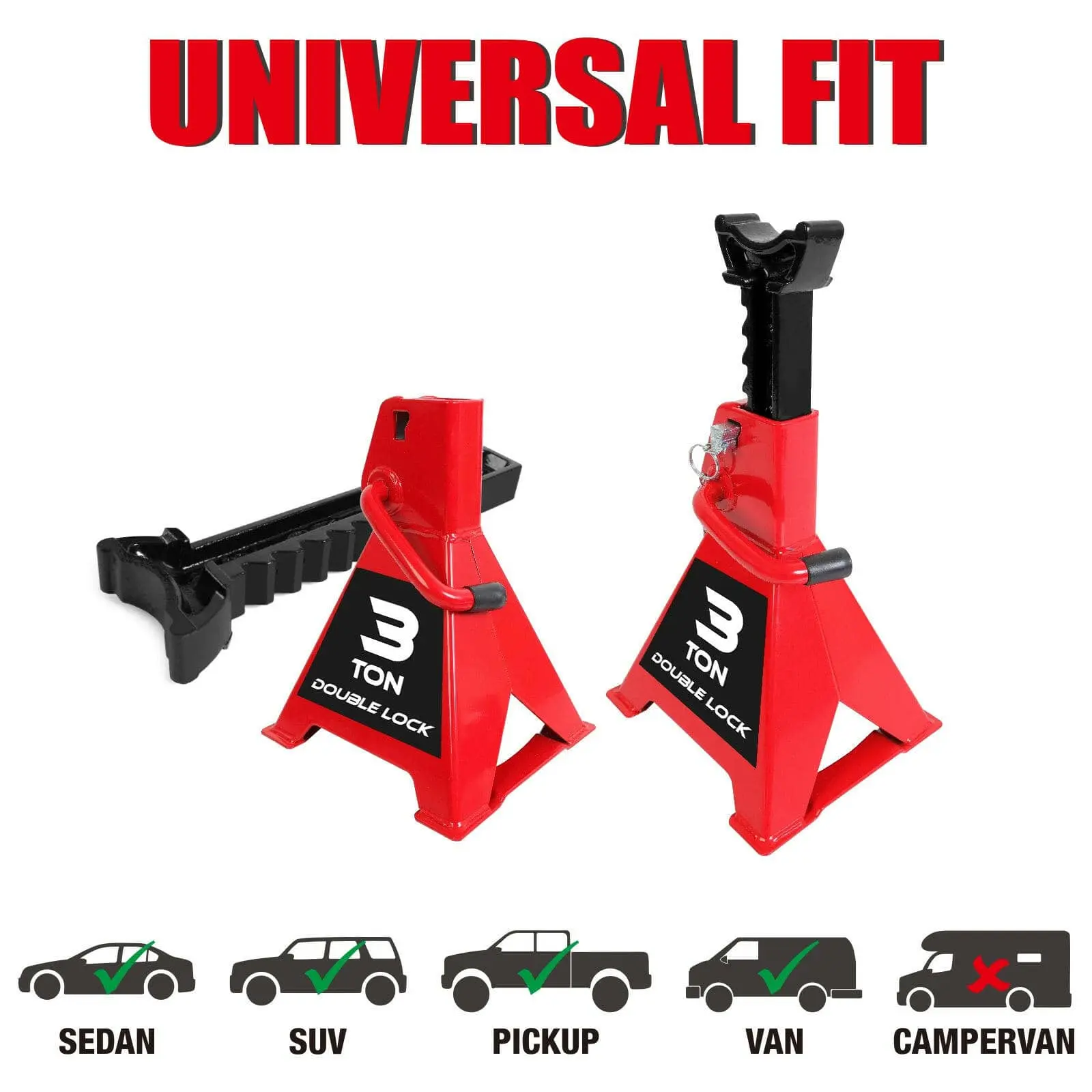 BIG RED Double Locking Jack Stands - Image 33