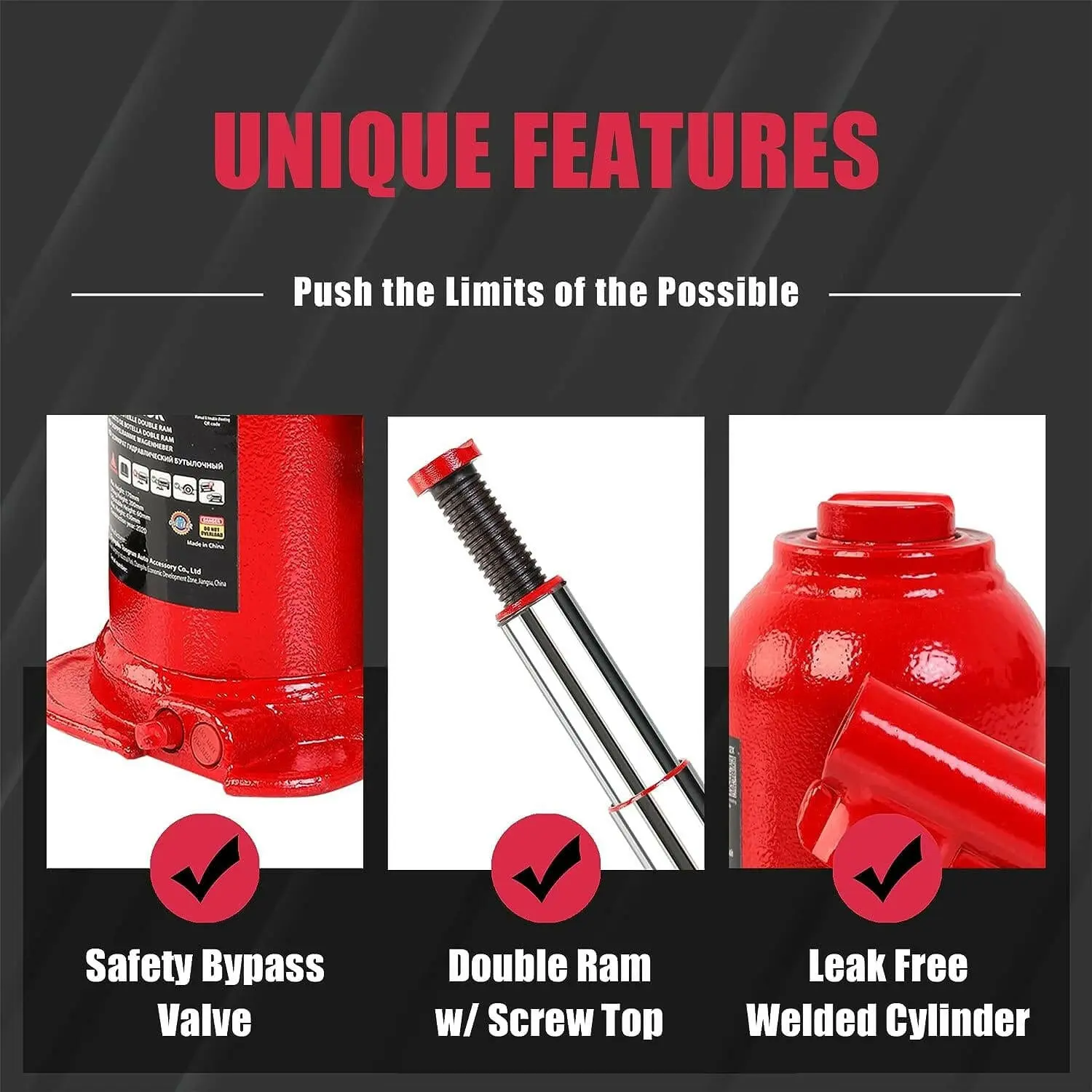 BIG RED Double Ram Bottle Jack - Image 39