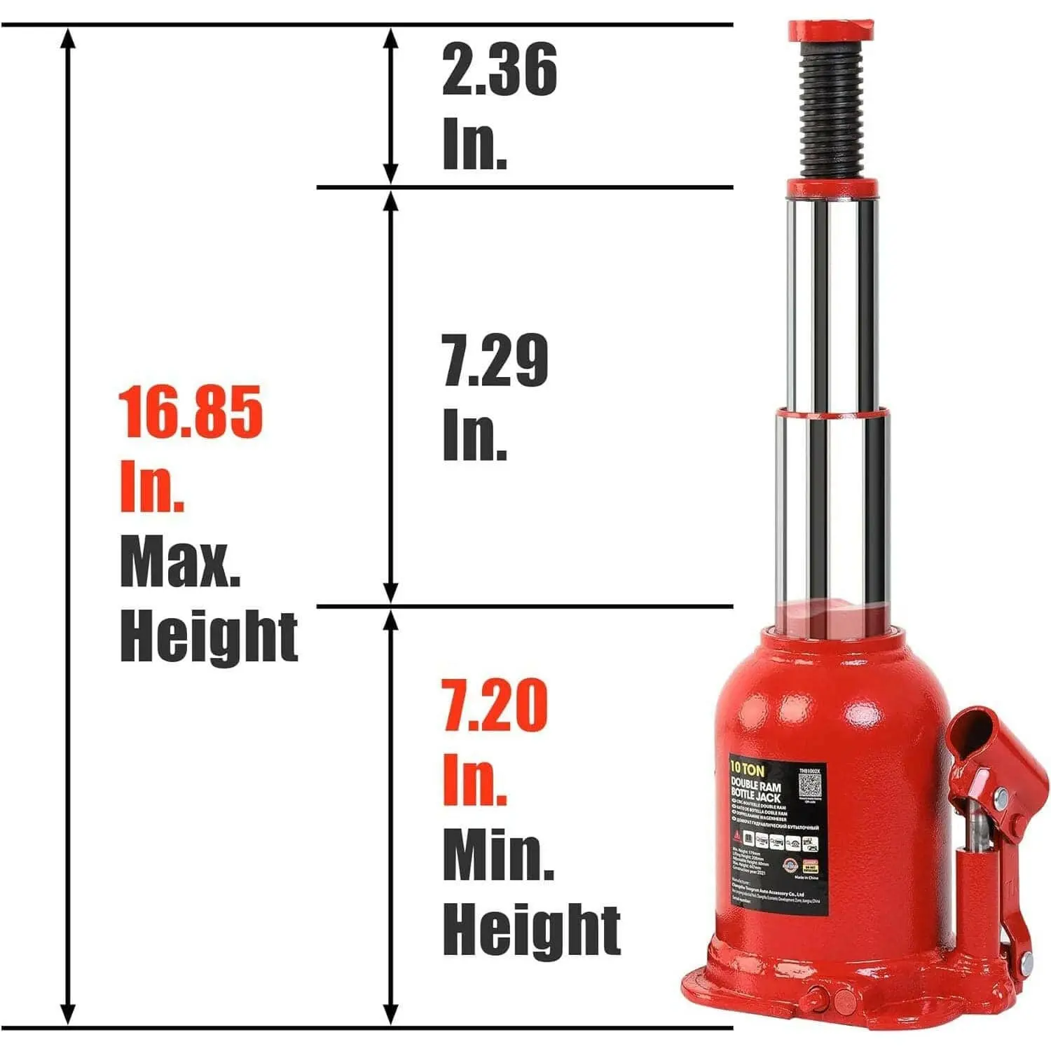 BIG RED Double Ram Bottle Jack - Image 56