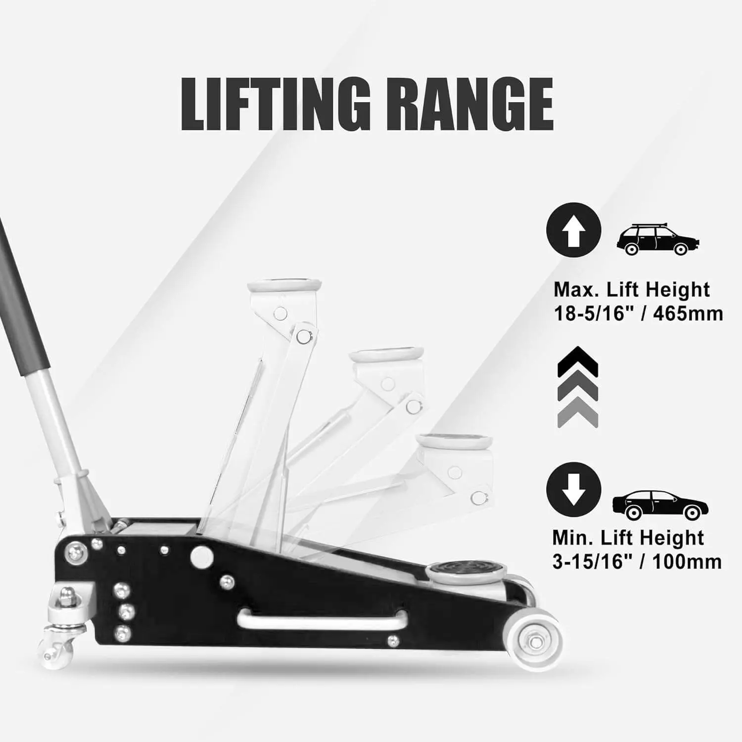 TCE Low Profile Economic Aluminum Dual Piston Floor Jack - Image 29