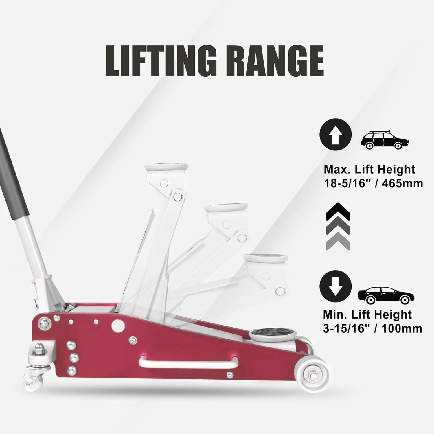 TCE Low Profile Economic Aluminum Dual Piston Floor Jack - Image 41