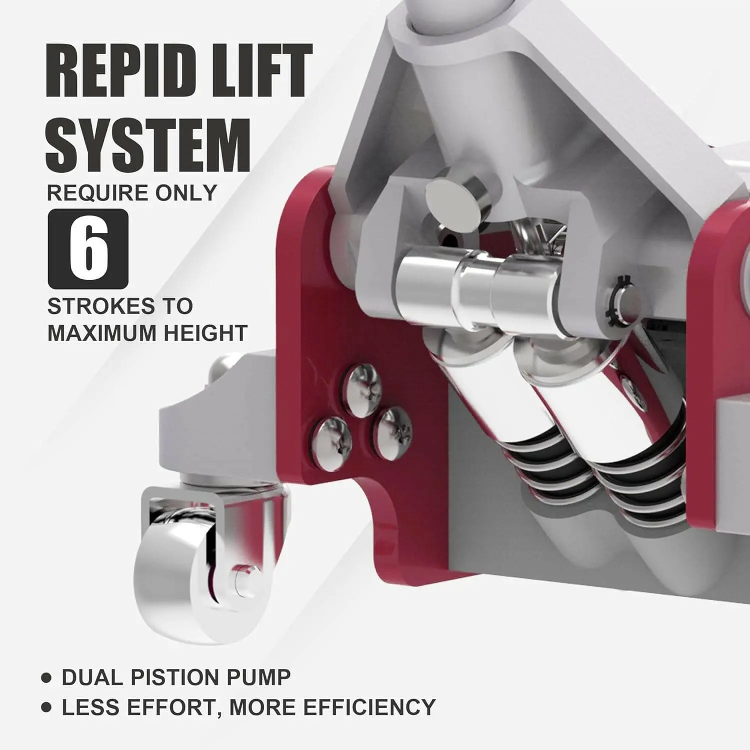 TCE Low Profile Economic Aluminum Dual Piston Floor Jack - Image 43