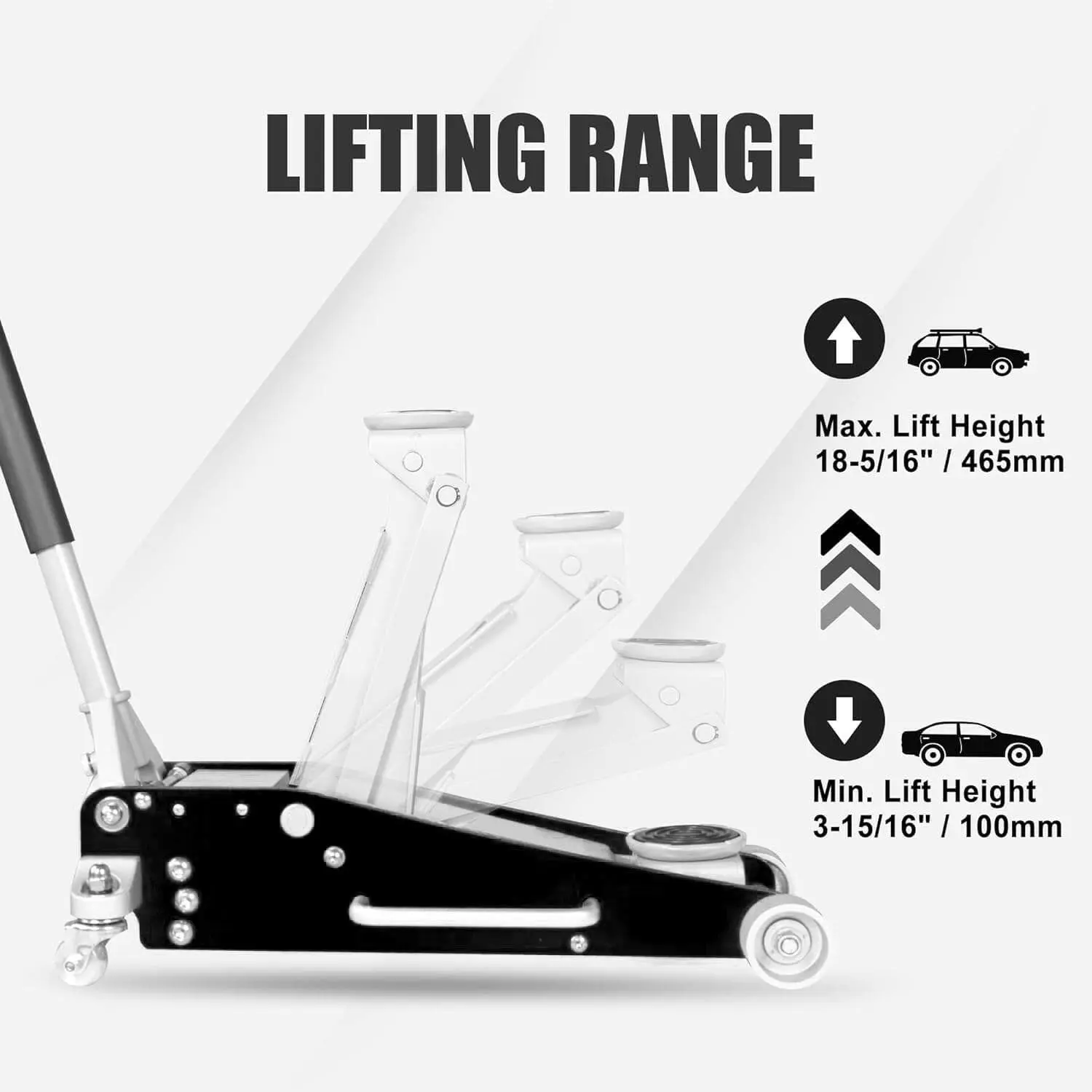 TCE Low Profile Economic Aluminum Dual Piston Floor Jack - Image 47