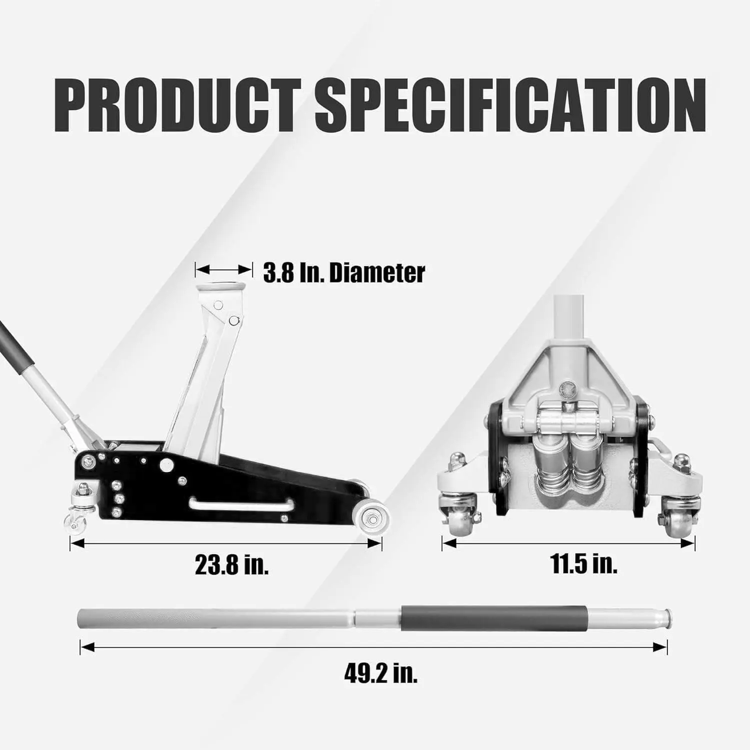 TCE Low Profile Economic Aluminum Dual Piston Floor Jack - Image 48