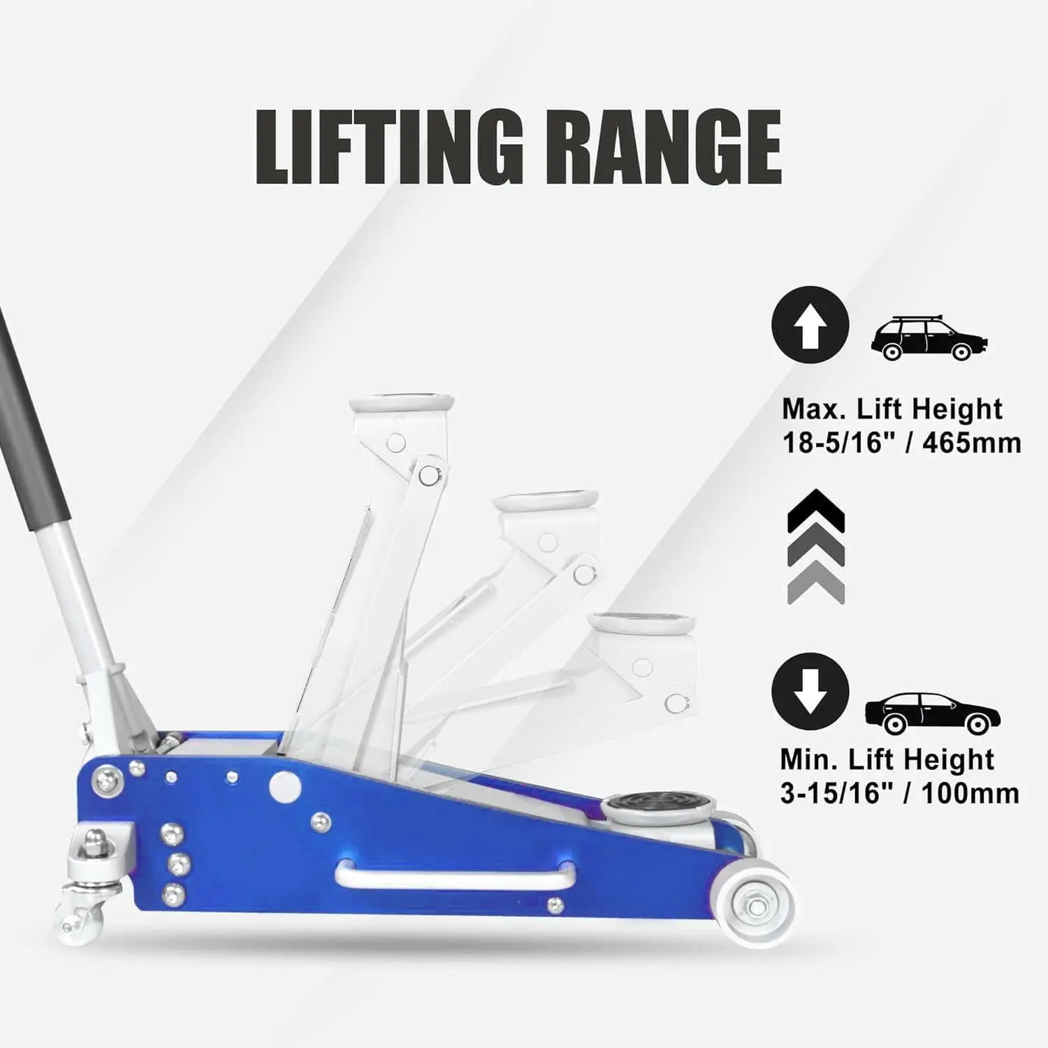 TCE Low Profile Economic Aluminum Dual Piston Floor Jack - Image 53