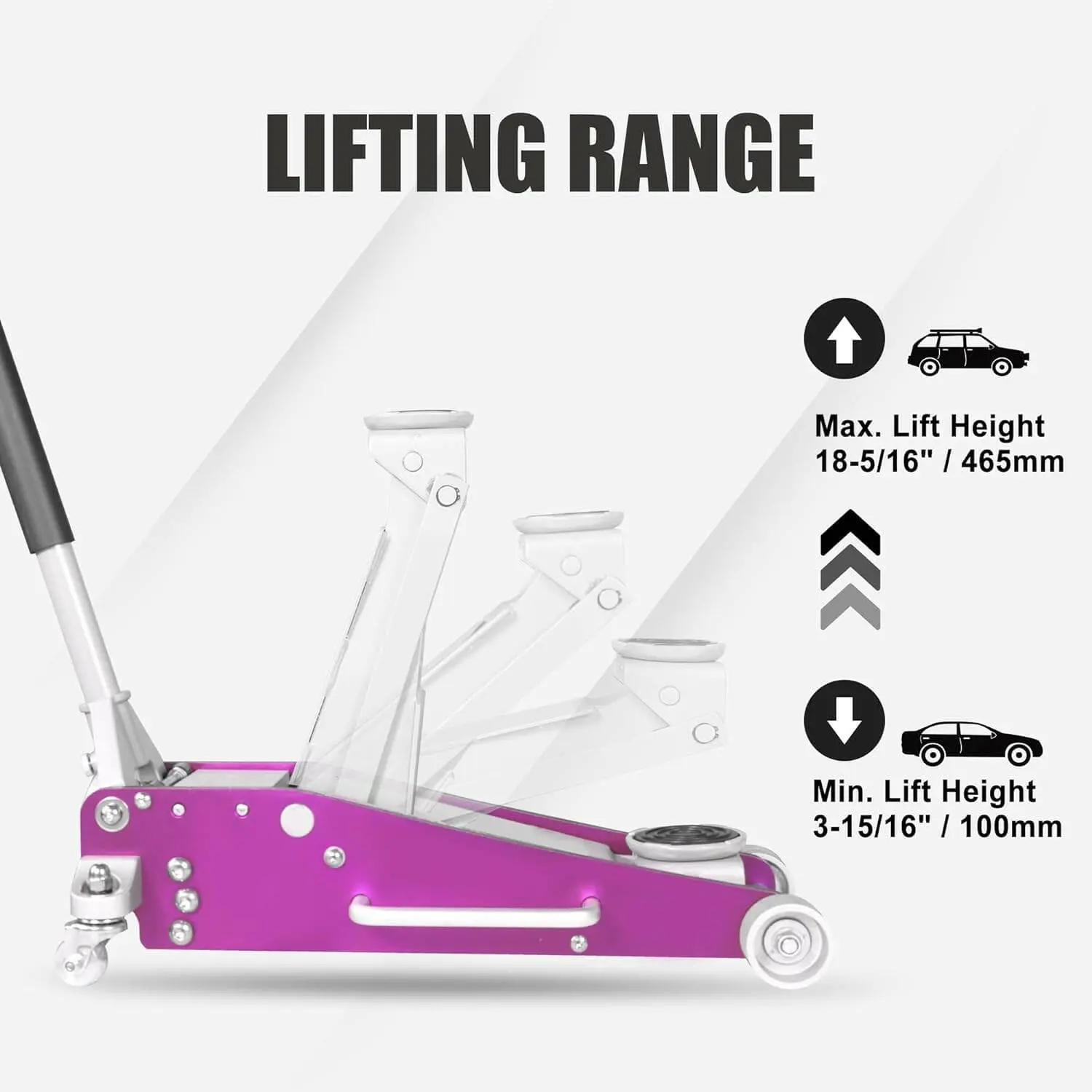 TCE Low Profile Economic Aluminum Dual Piston Floor Jack - Image 59