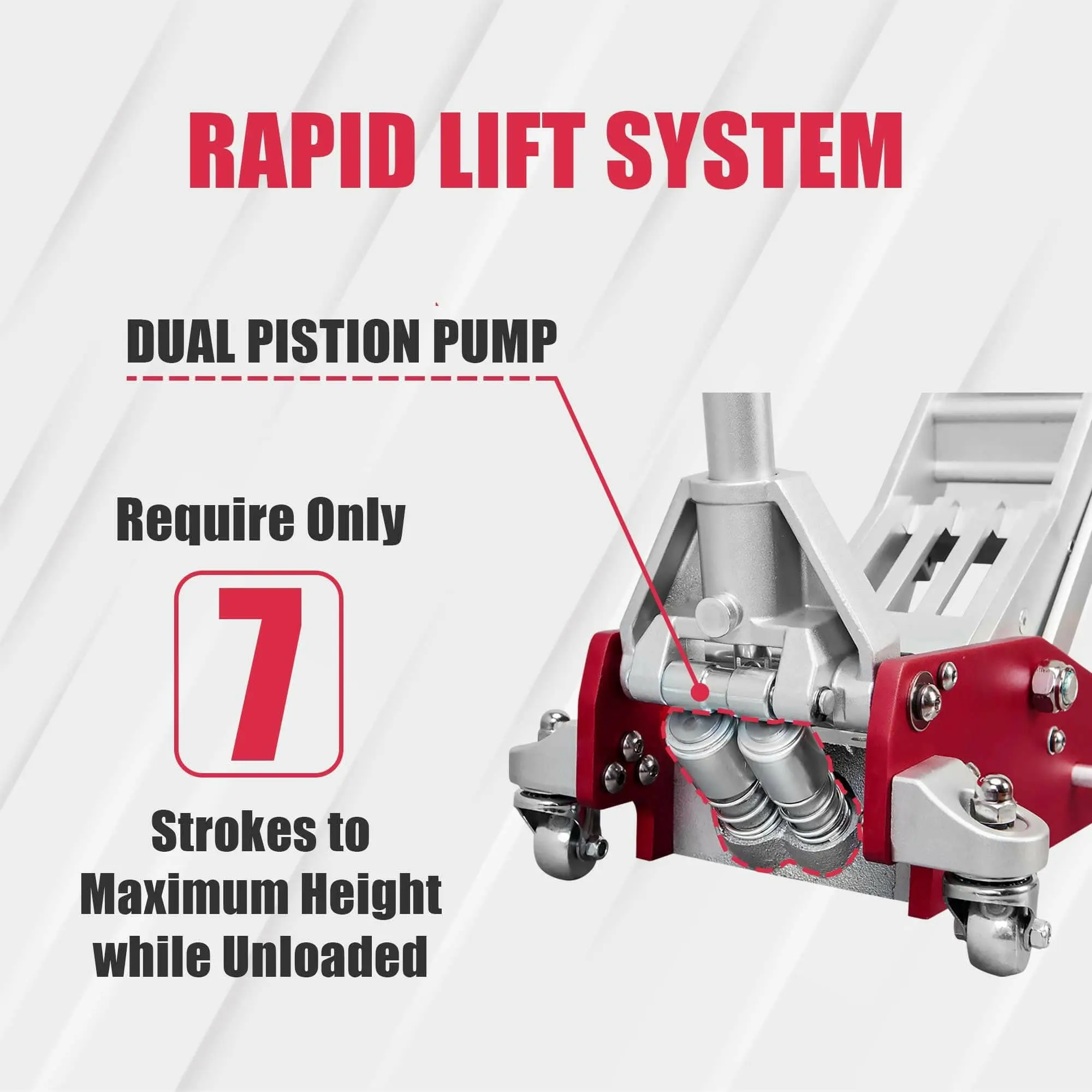 TCE Low Profile Economic Aluminum Dual Piston Floor Jack - Image 66