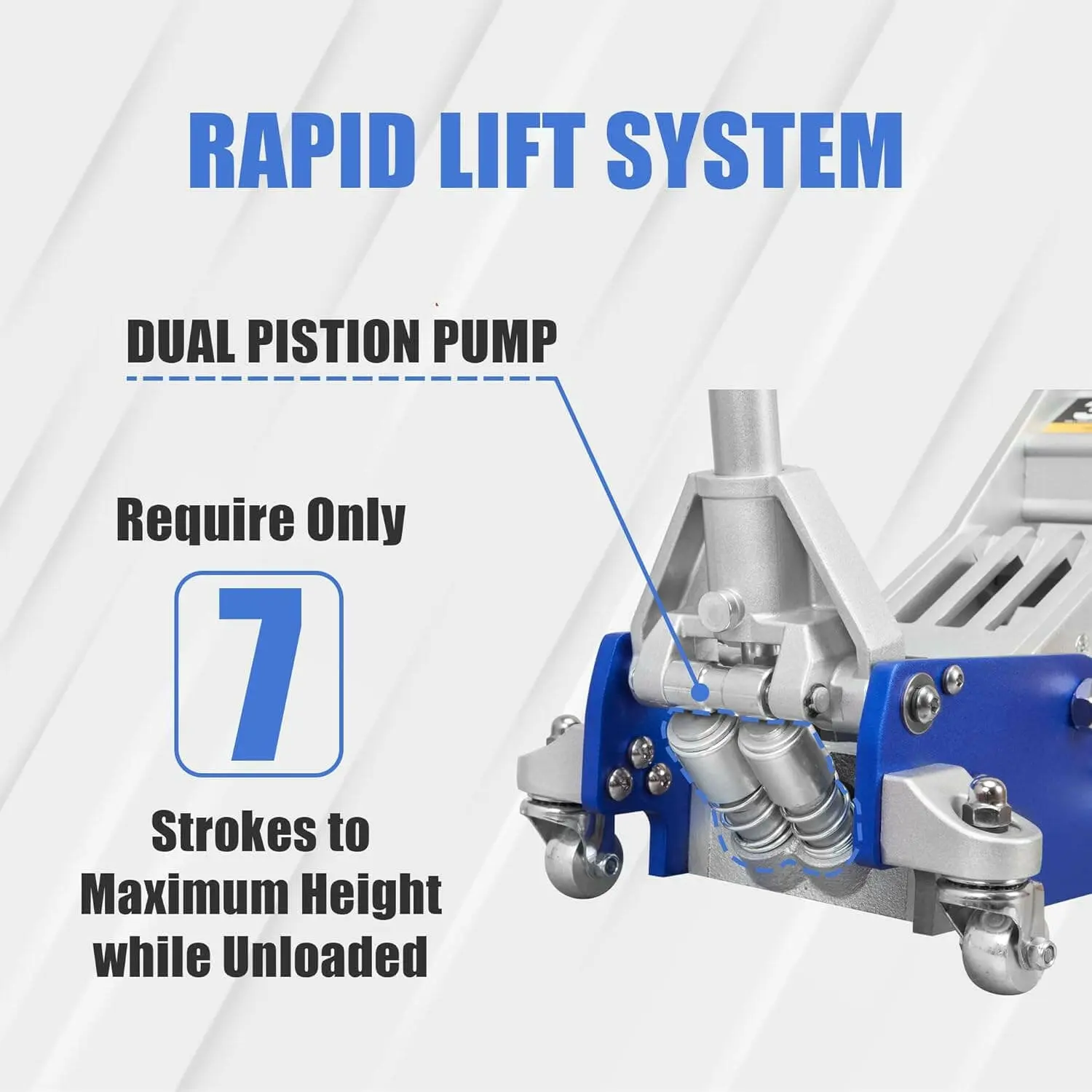 TCE Low Profile Economic Aluminum Dual Piston Floor Jack - Image 76