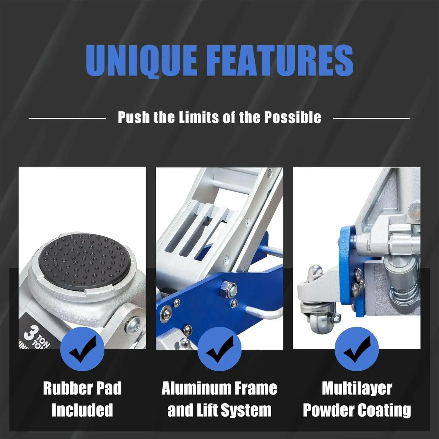 TCE Low Profile Economic Aluminum Dual Piston Floor Jack - Image 77
