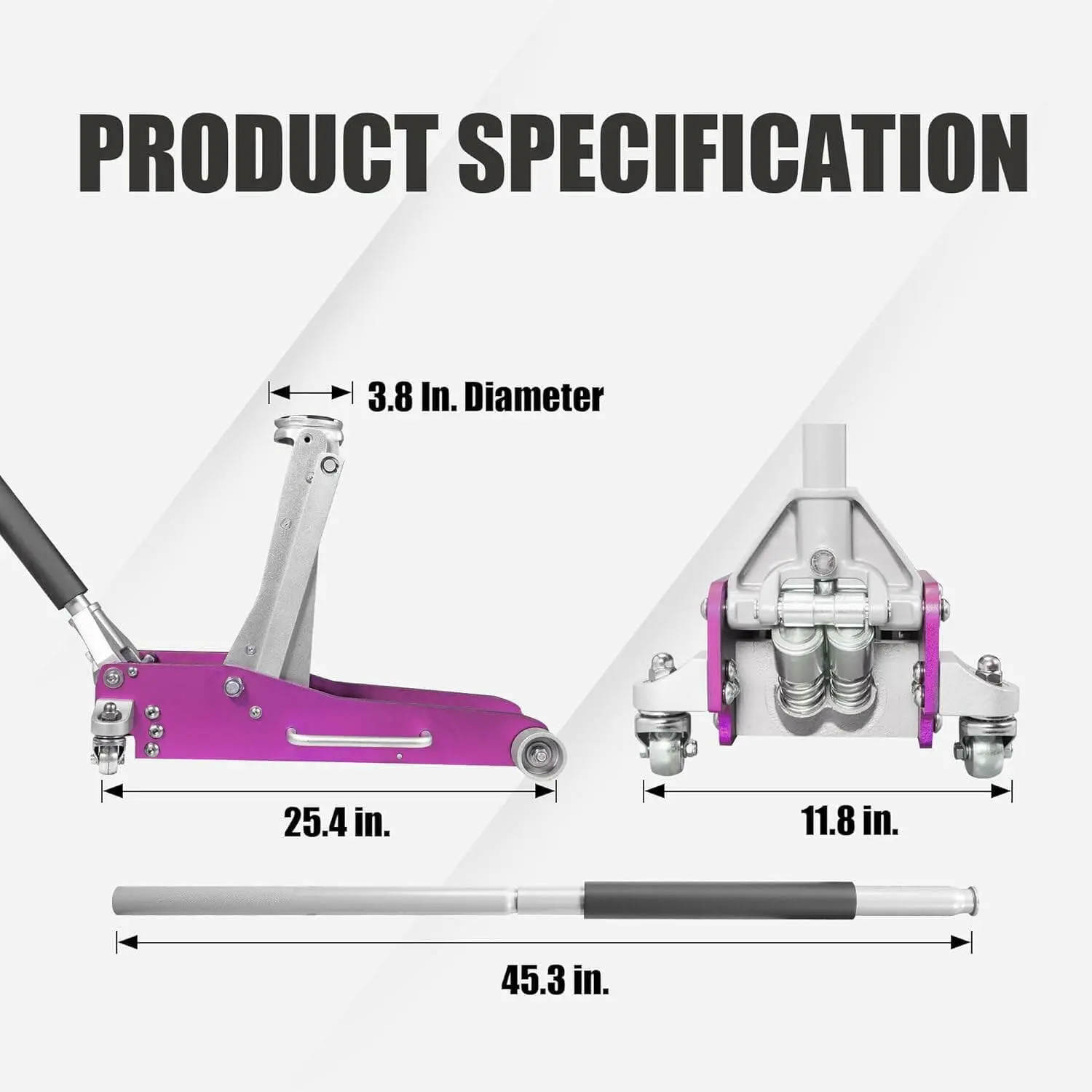 TCE Low Profile Economic Aluminum Dual Piston Floor Jack - Image 81