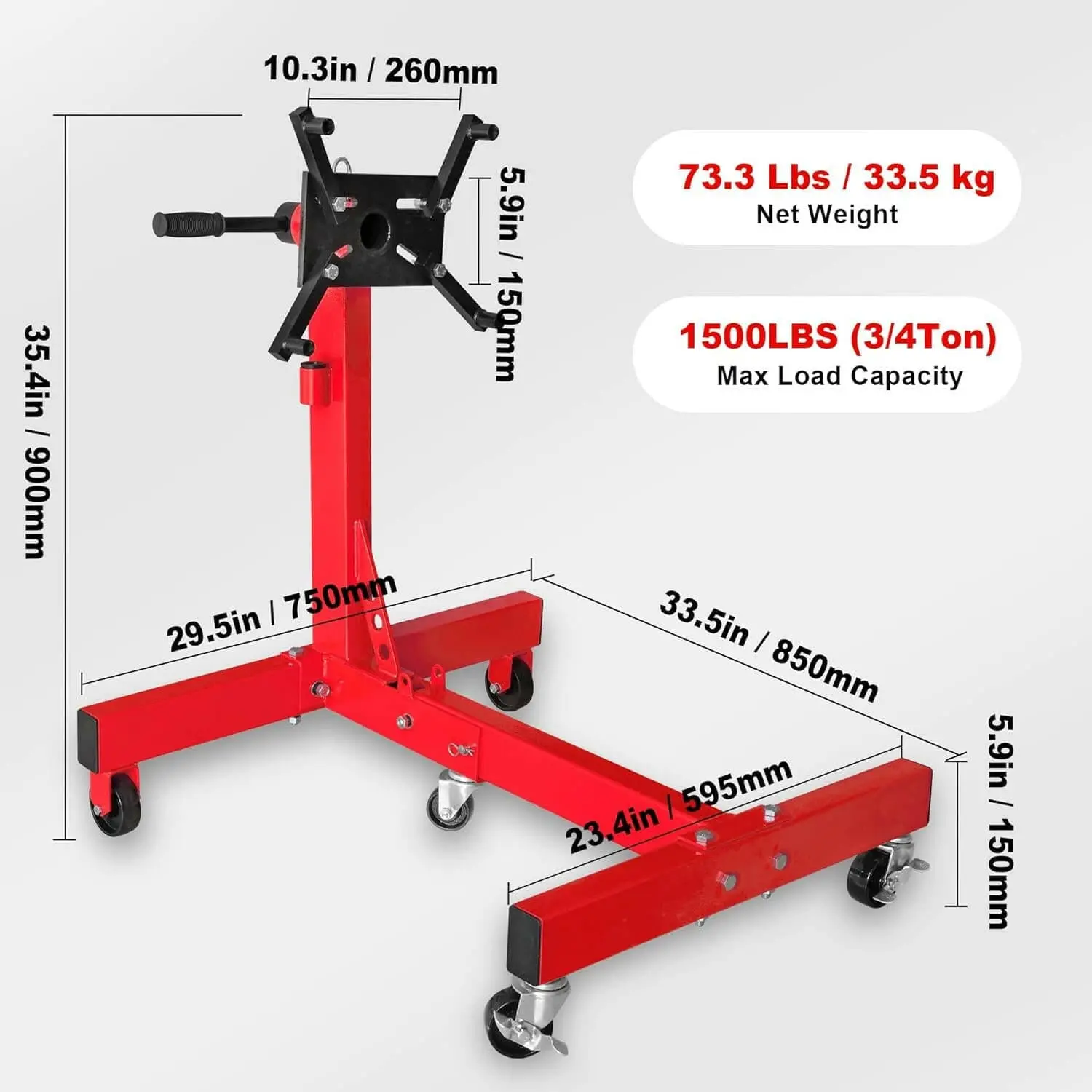 BIG RED Engine Stand 750LBS/1000LBS/1250LBS - Image 45