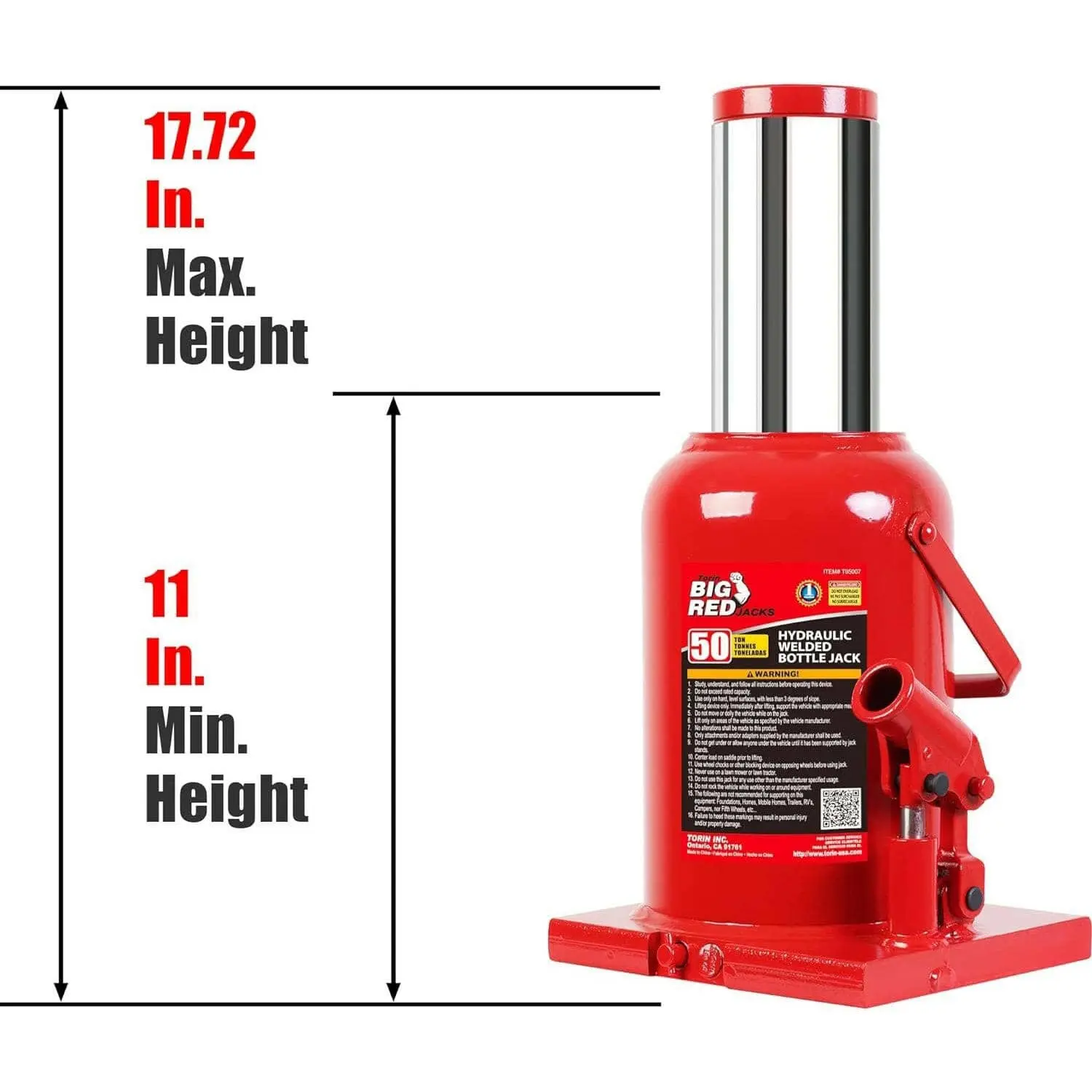 BIG RED Heavy Duty Welded Bottle Jack - Image 20