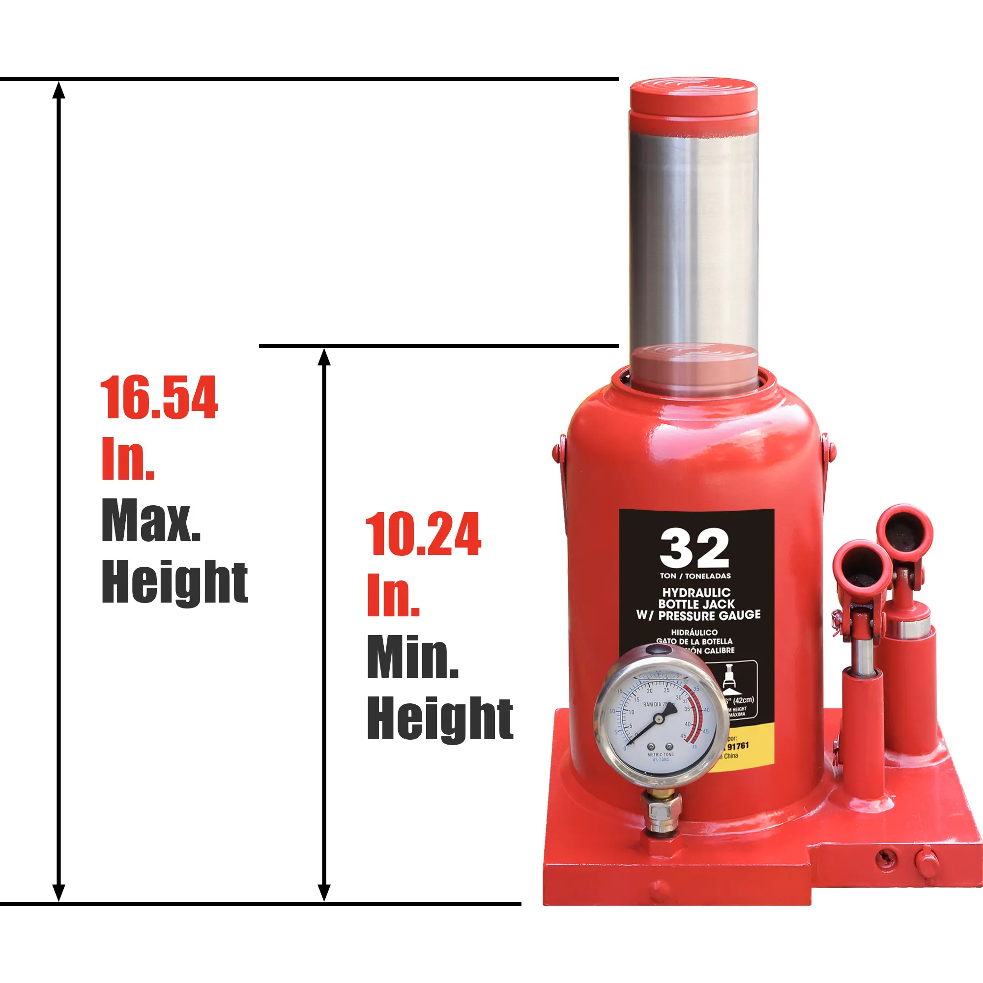 BIG RED Heavy Duty Welded Bottle Jack - Image 8
