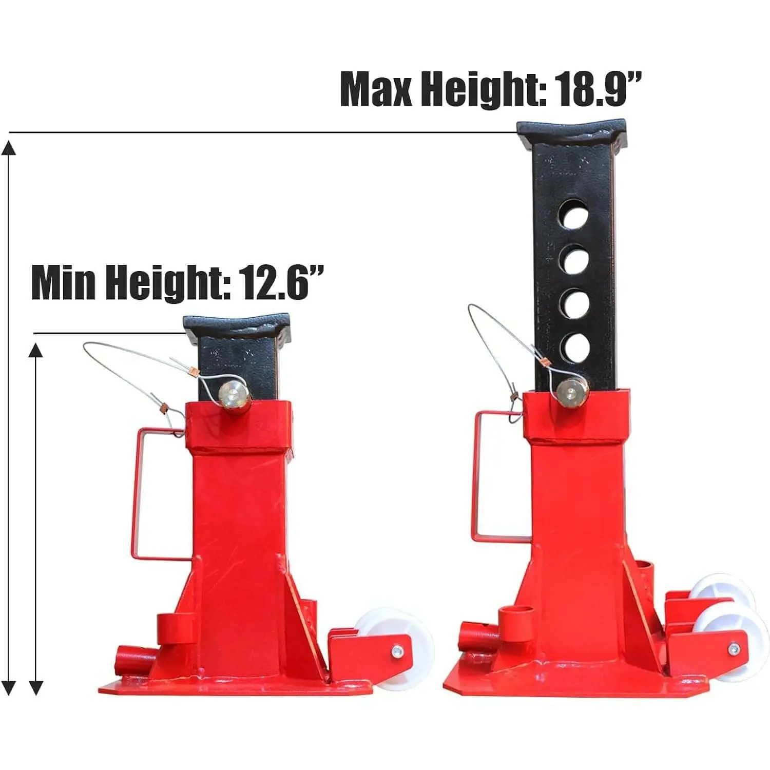 BIG RED Heavy Duty Jack Stands with Pin Locking - Image 11