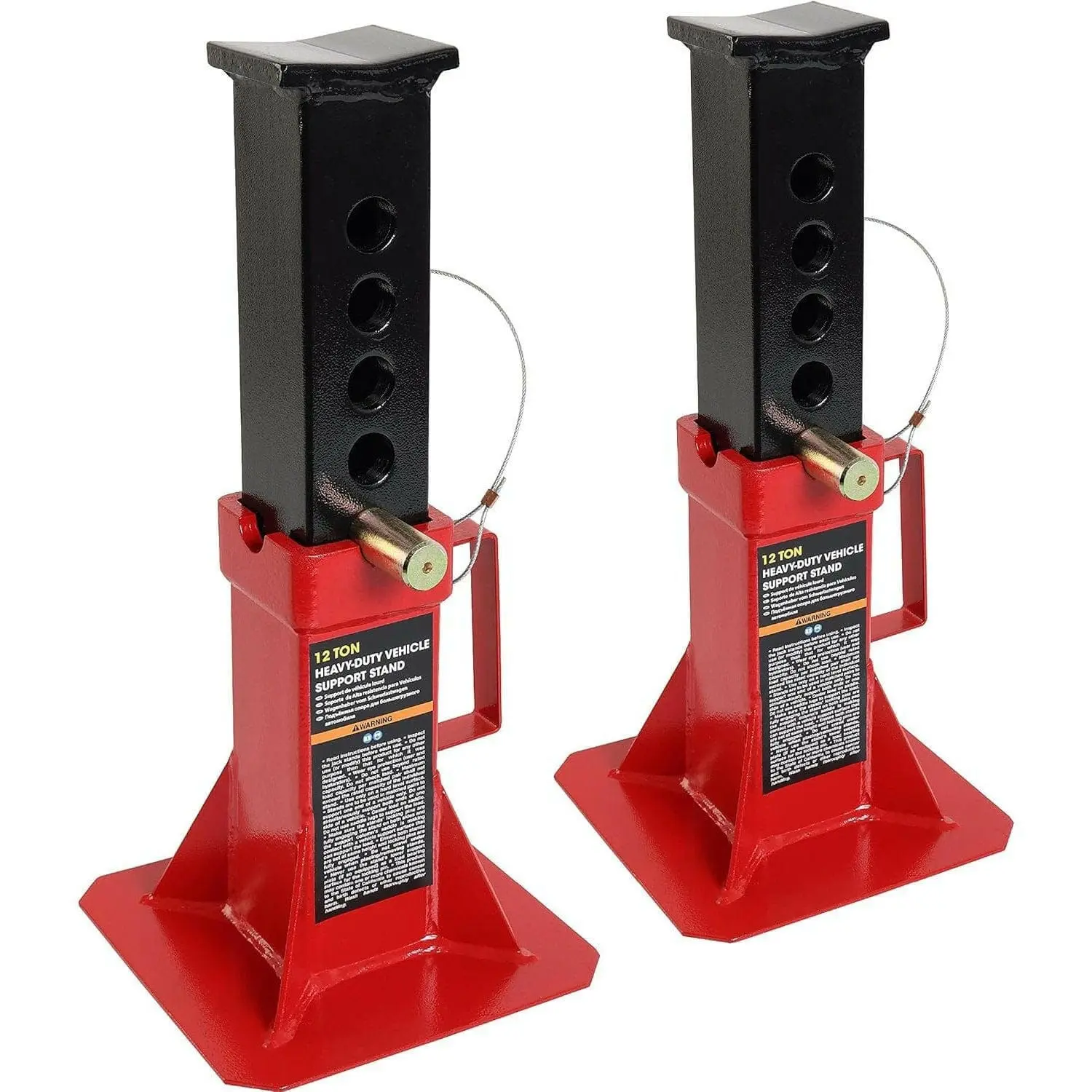 BIG RED Heavy Duty Jack Stands with Pin Locking - Image 15