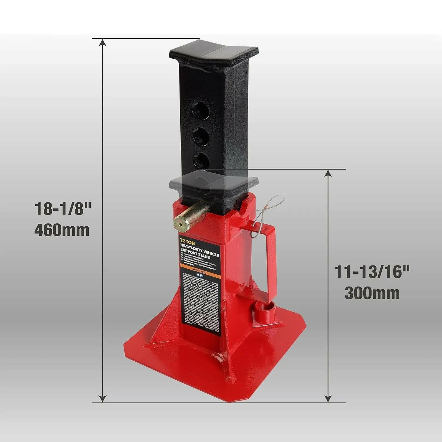 BIG RED Heavy Duty Jack Stands with Pin Locking - Image 16