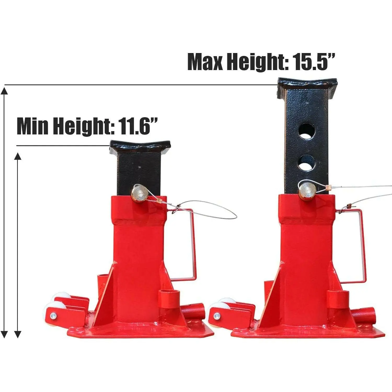 BIG RED Heavy Duty Jack Stands with Pin Locking - Image 2