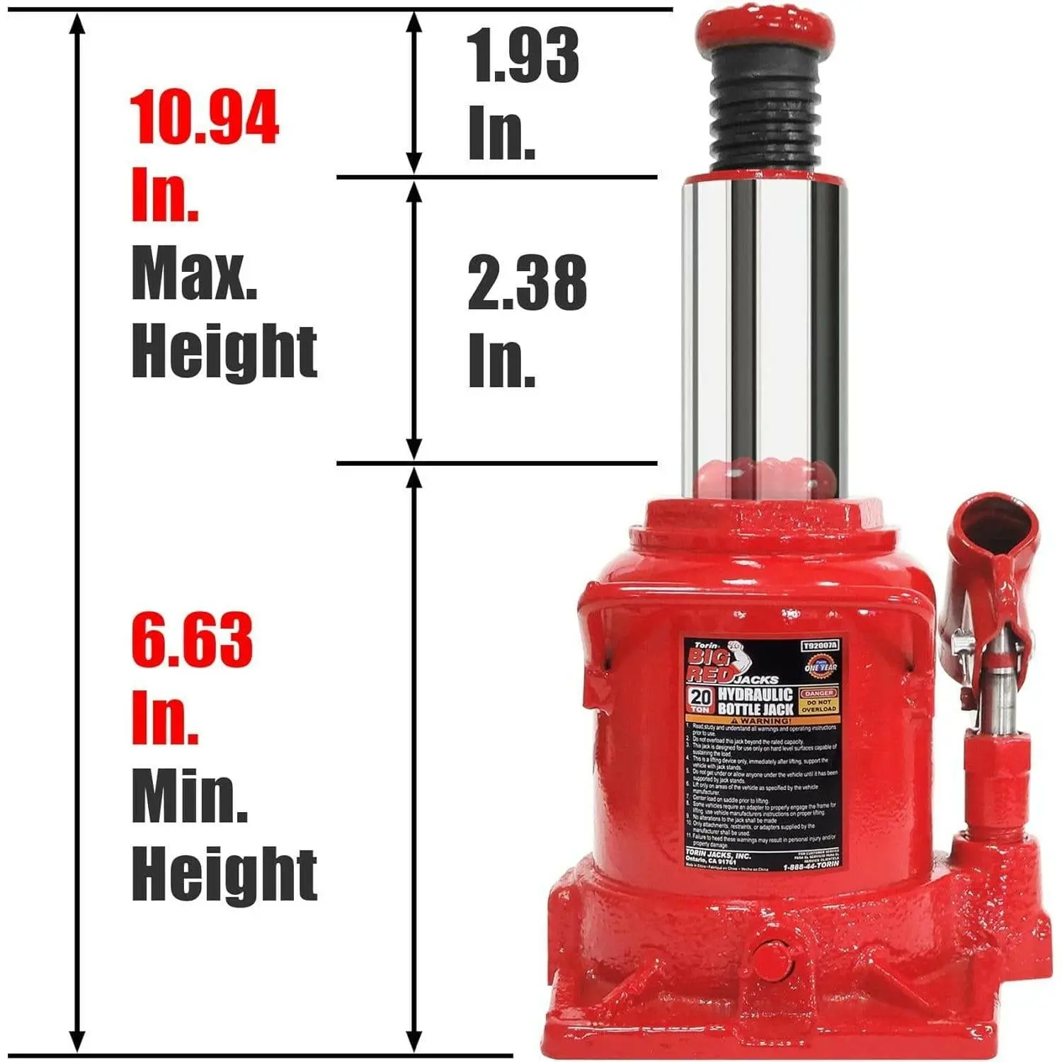 BIG RED Low Profile Bottle Jack - Image 16