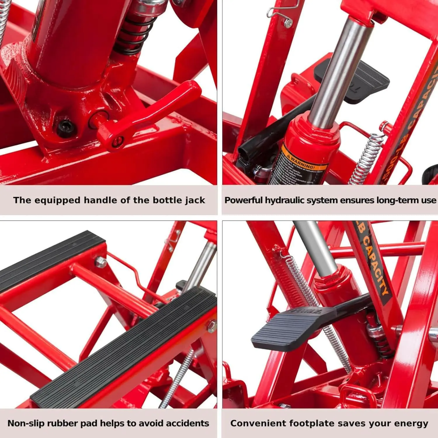 BIG RED Hydraulic Motorcycle Lift Jack, ATV Scissor Lift Jack, Portable Foot-Operated Hoist Stand for Motorcycle UTV Powersports - Image 6