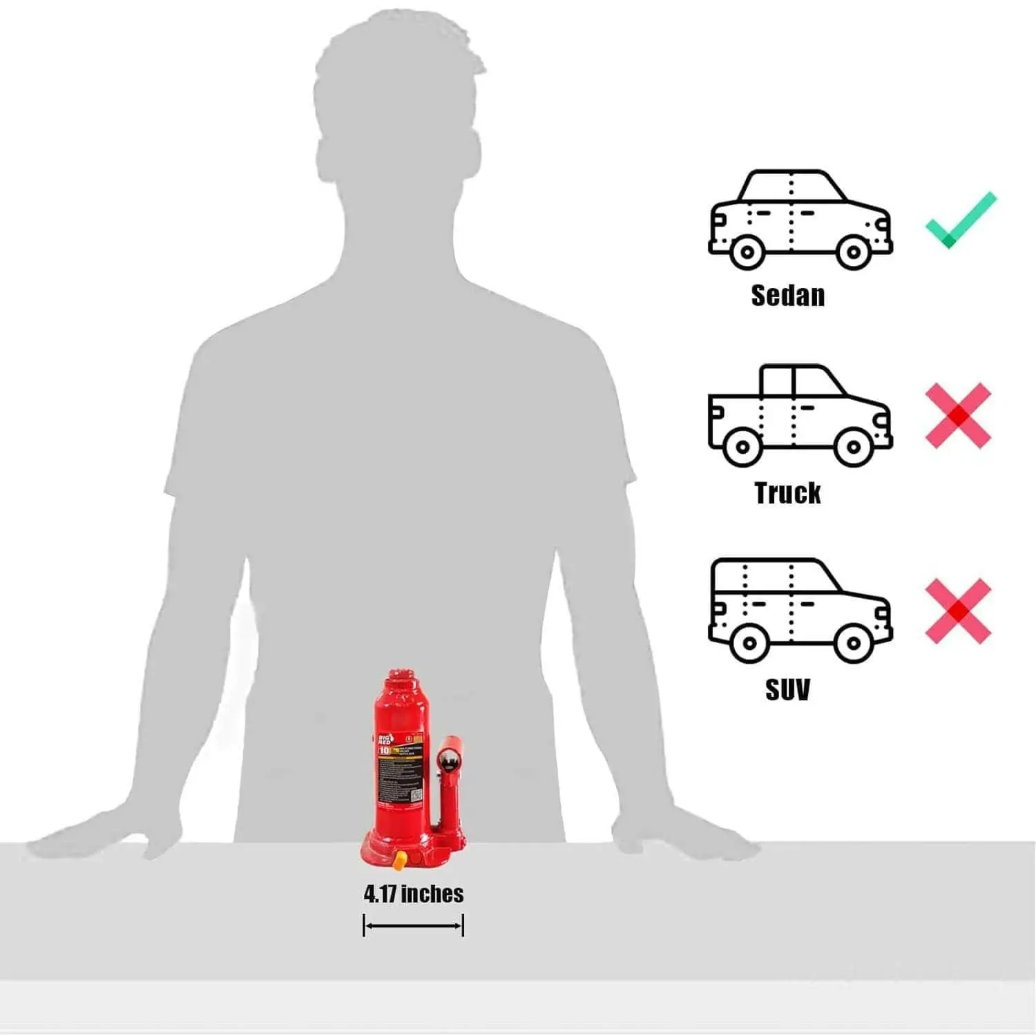 BIG RED Multi-Directional Bottle Jack - Image 16