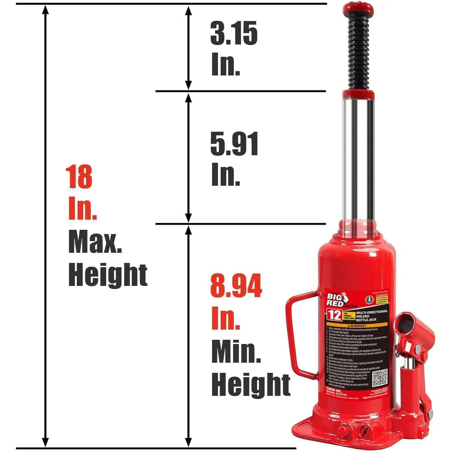 BIG RED Multi-Directional Bottle Jack - Image 28