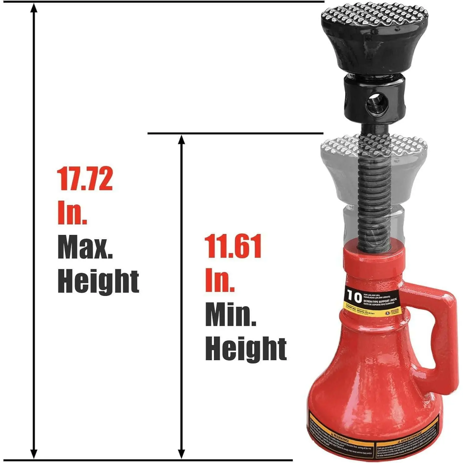BIG RED Screw Support Bottle Jack - Image 7