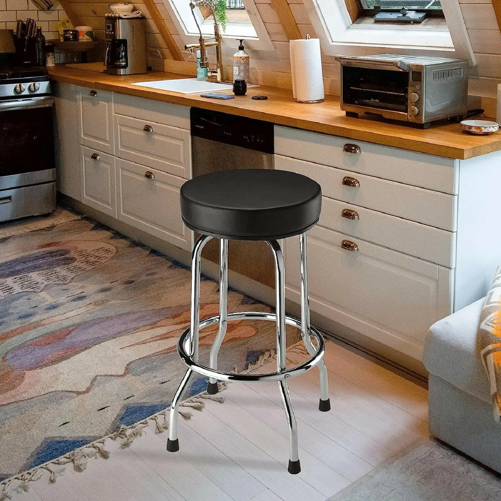 BIG RED Swivel Bar Stool - Image 4