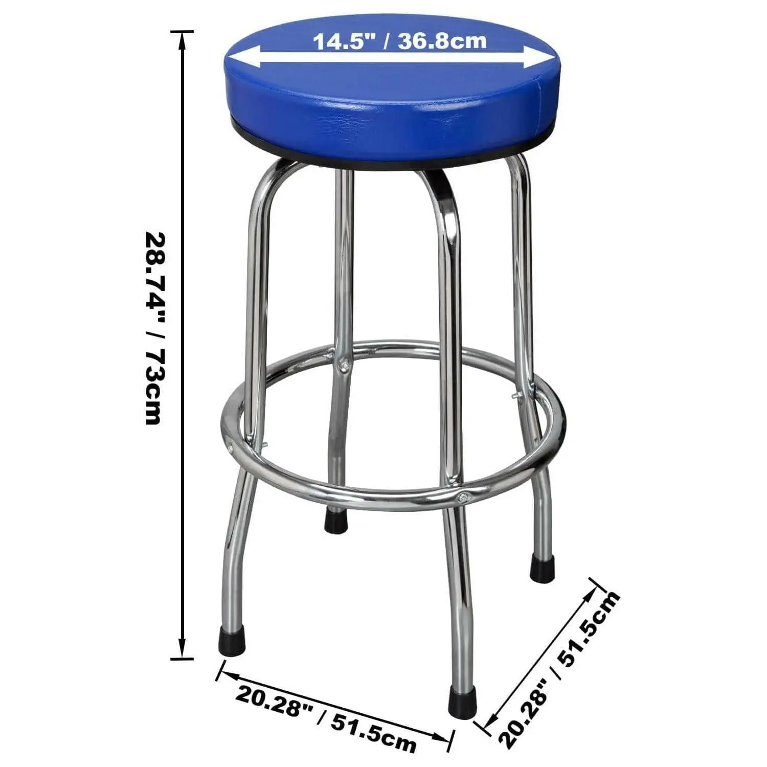 BIG RED Swivel Bar Stool - Image 8