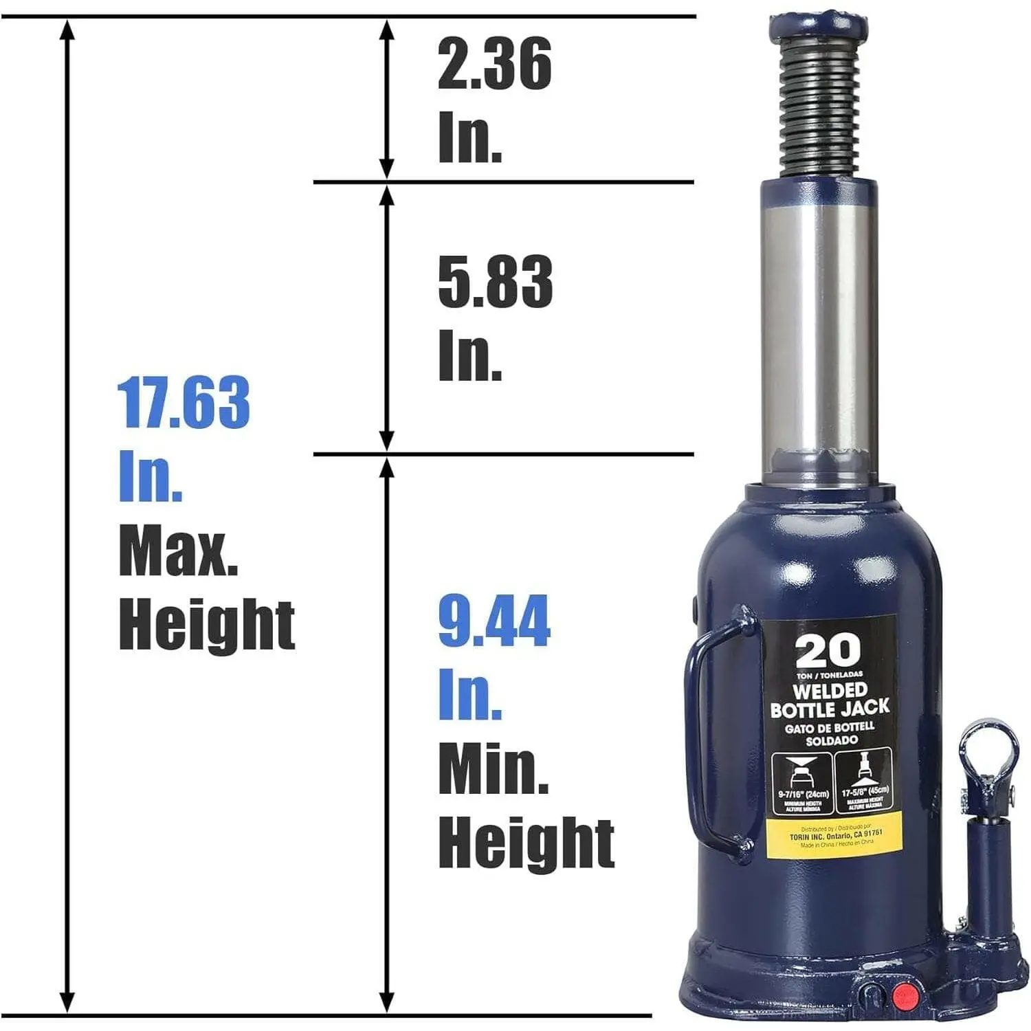 BIG RED Welded Bottle Jack - Image 113