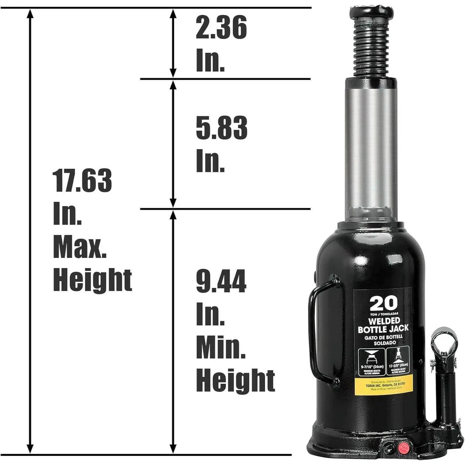BIG RED Welded Bottle Jack - Image 118